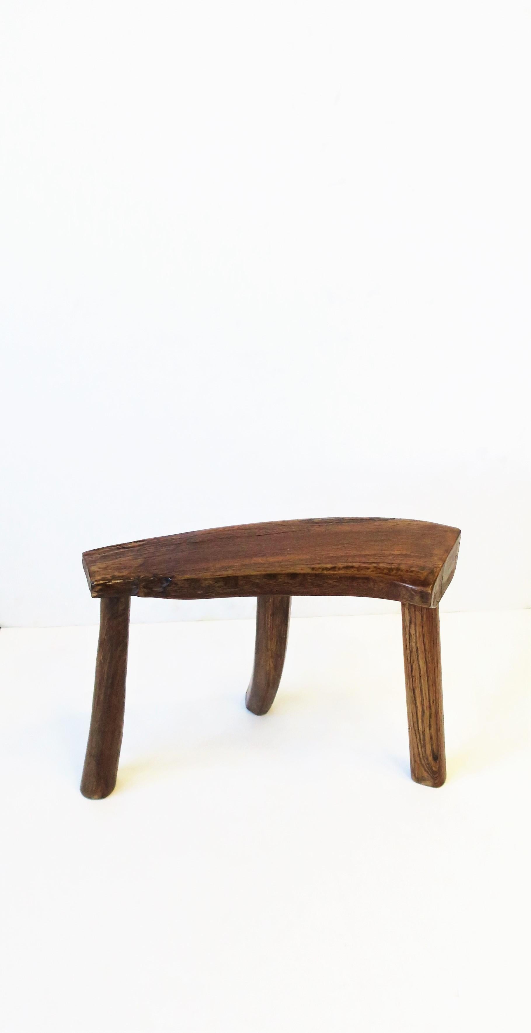 small wooden bench stool