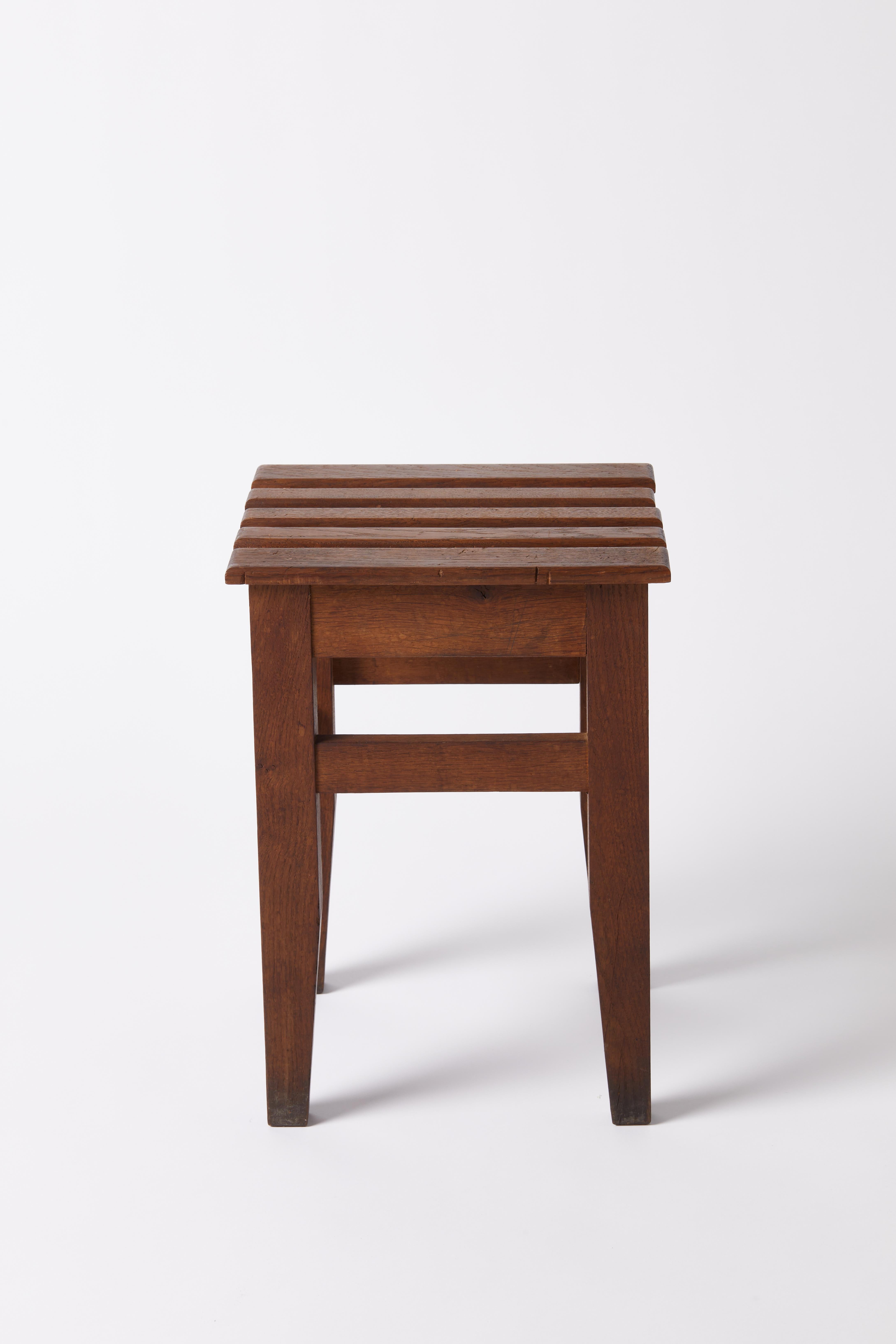 Modern Wood Stool, France, 20th C For Sale