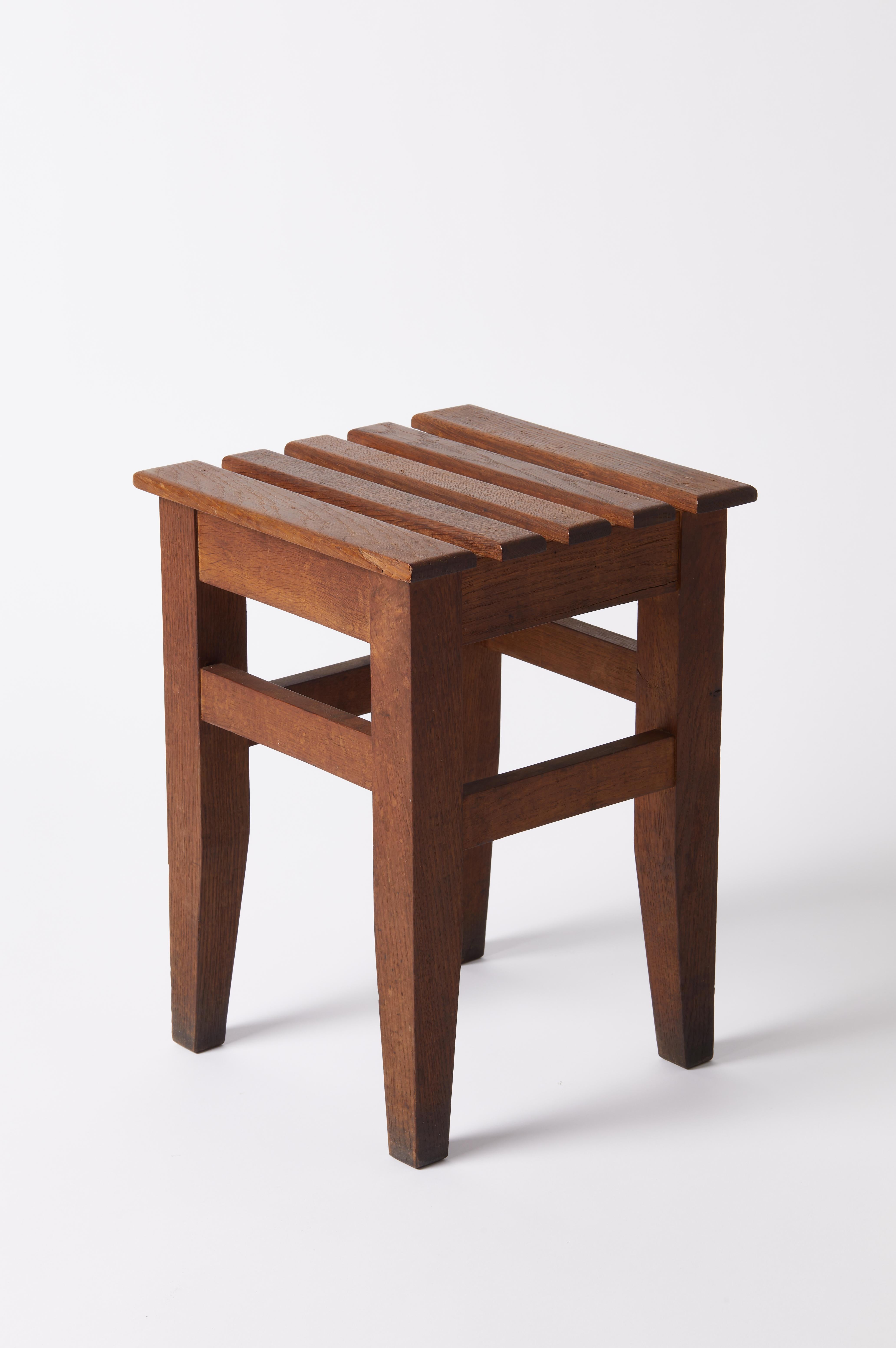 Wood Stool, France, 20th C In Excellent Condition For Sale In New York City, NY