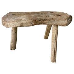 Wood Stool from Mexico, Early 1900s