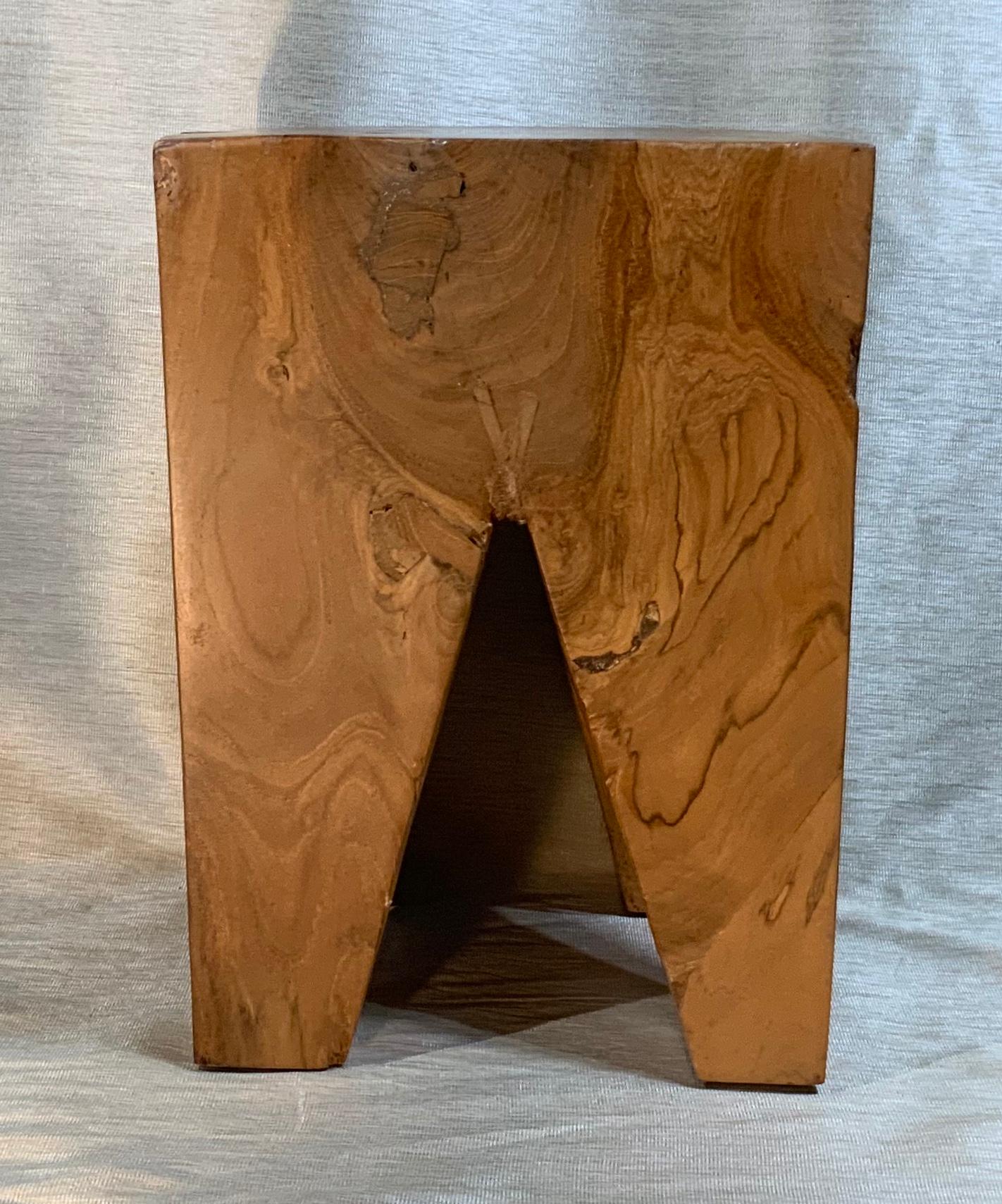Wood Stool or Rustic Side Table 3