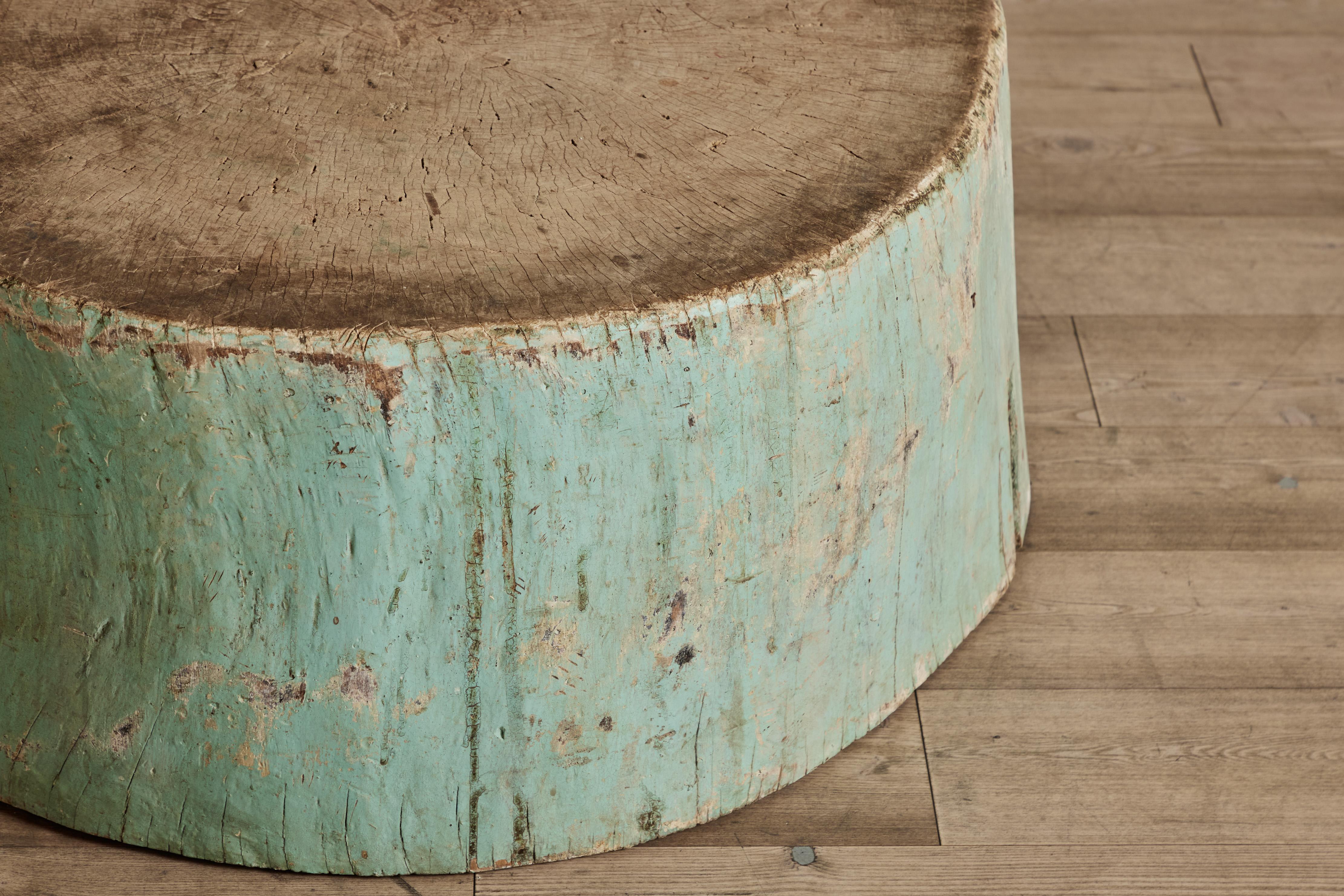 20th Century Wood Stump Coffee Table For Sale