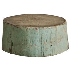 Antique Wood Stump Coffee Table