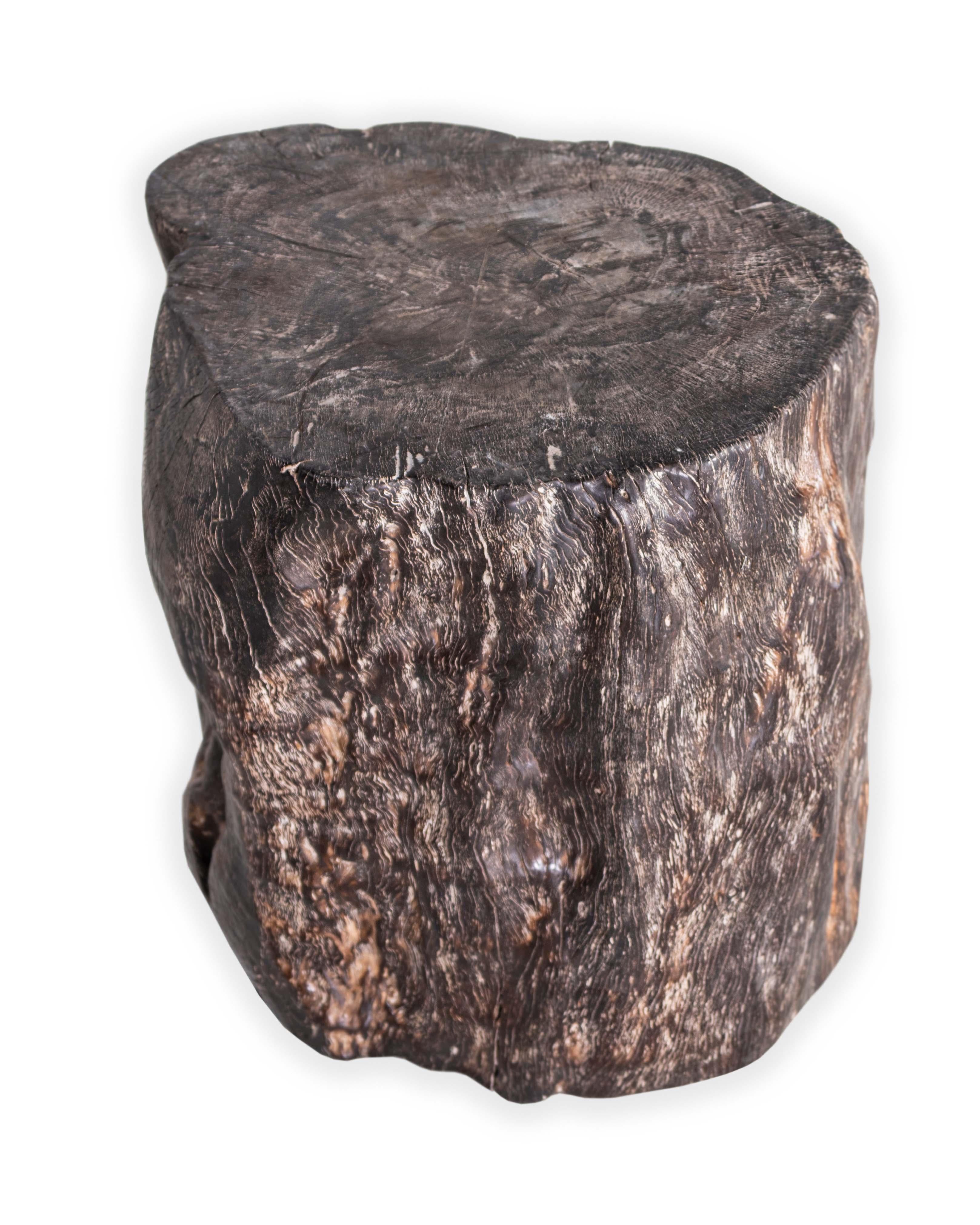 Wood stump end table. 

Piece from our one of a kind Le Monde collection. Exclusive to Brendan Bass. 

