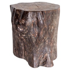 Wood Stump End Table