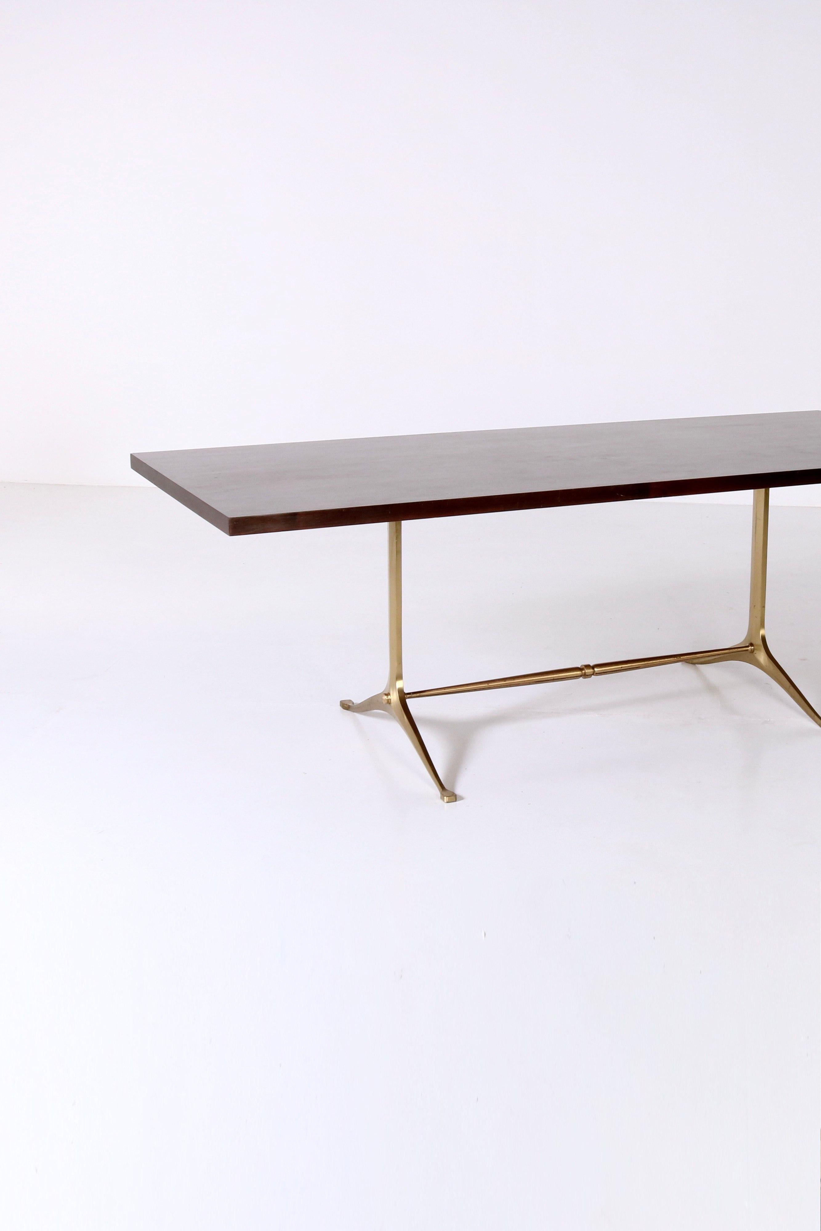 Wood Table by Melchiorre Bega, 60s For Sale 2