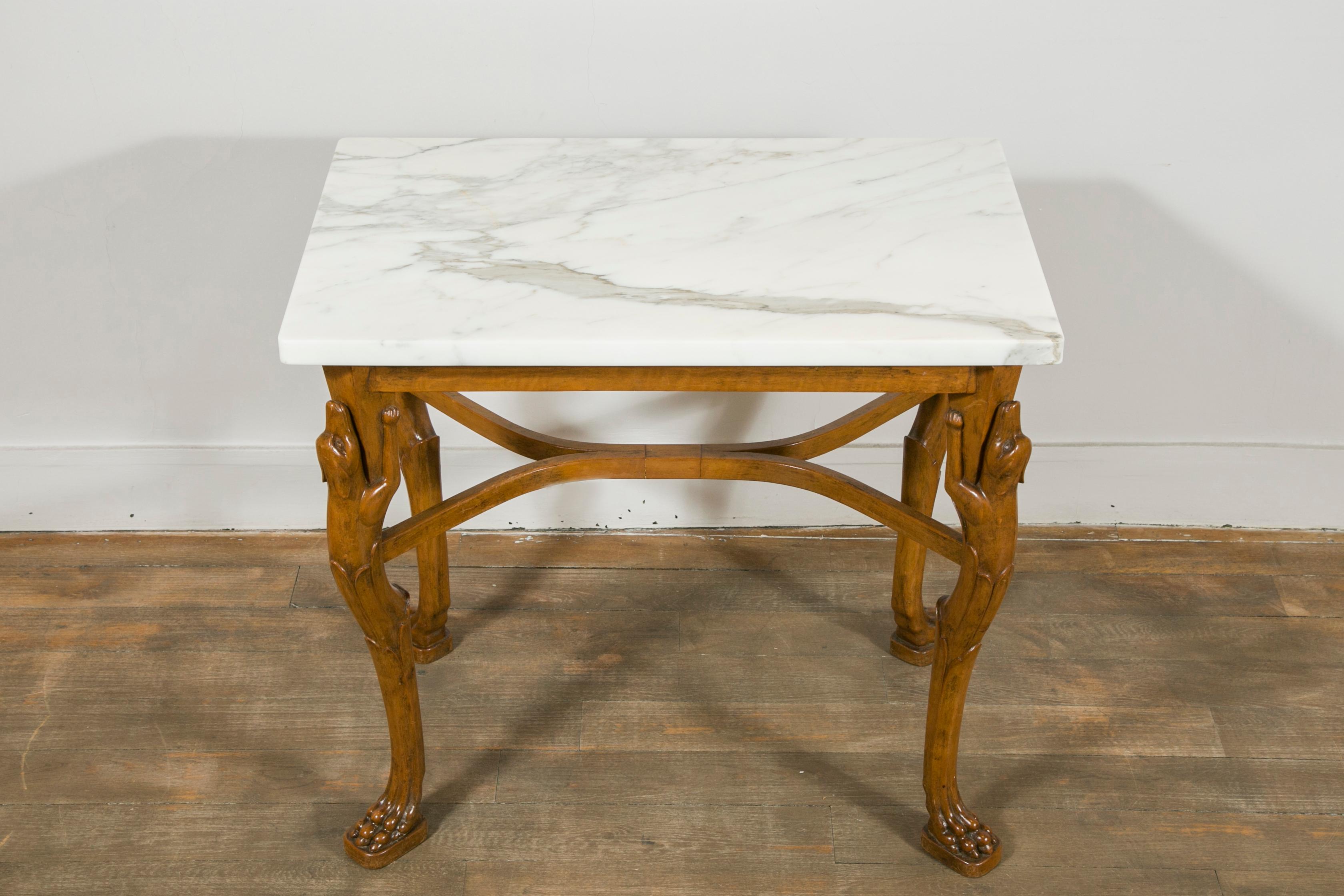 Neoclassical Wood Table in the Pompeian Style, Italy, circa 1920