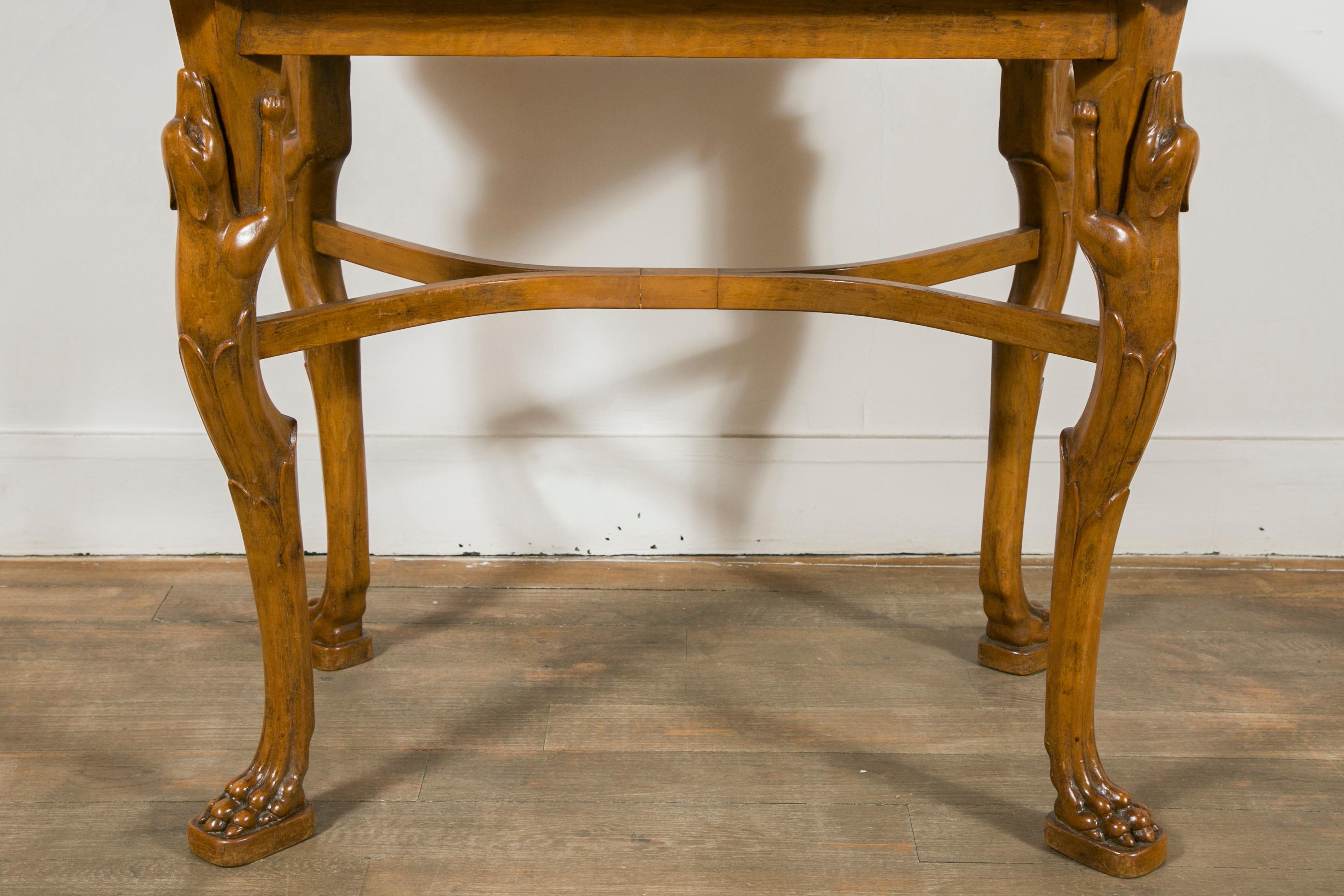 Early 20th Century Wood Table in the Pompeian Style, Italy, circa 1920