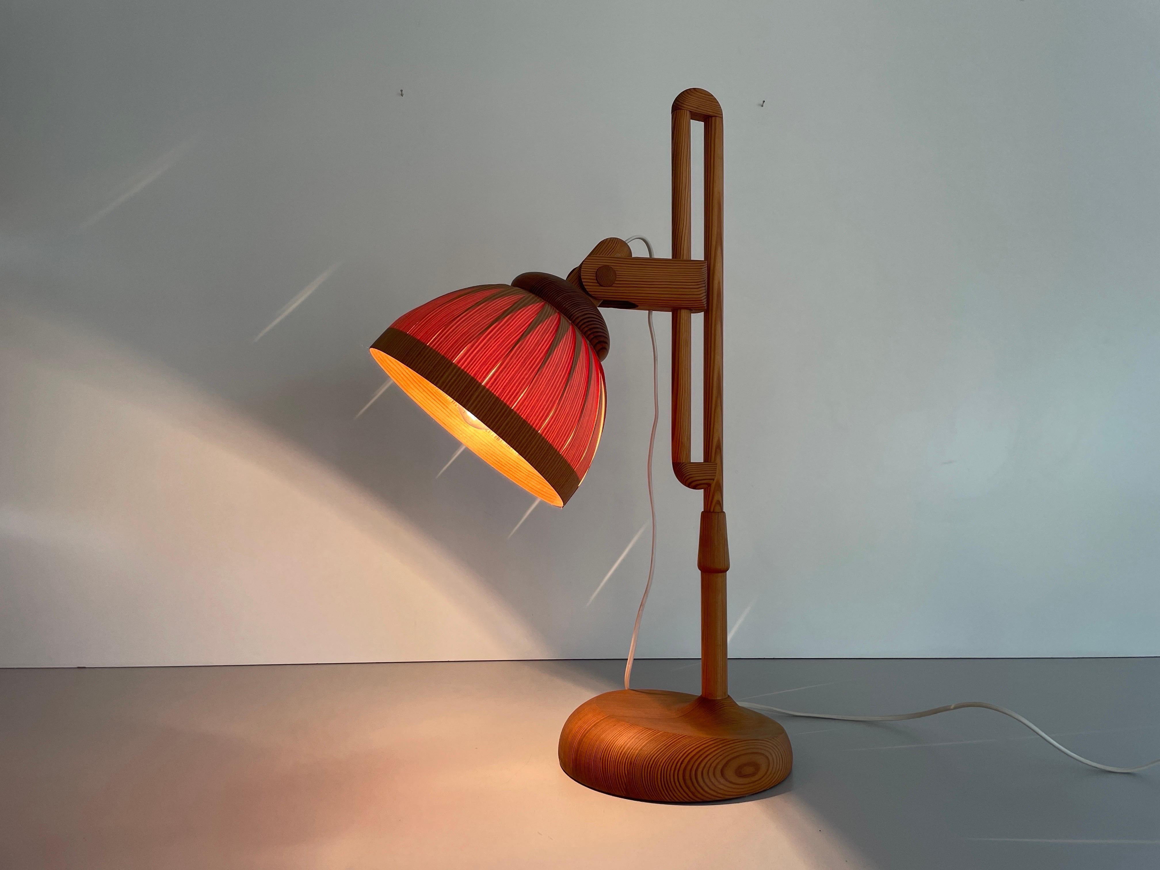 Contreplaqué Lampe de bureau Hans-Agne Jakobsson pour Ab Ellysett Markaryd, années 1960, Suède en vente