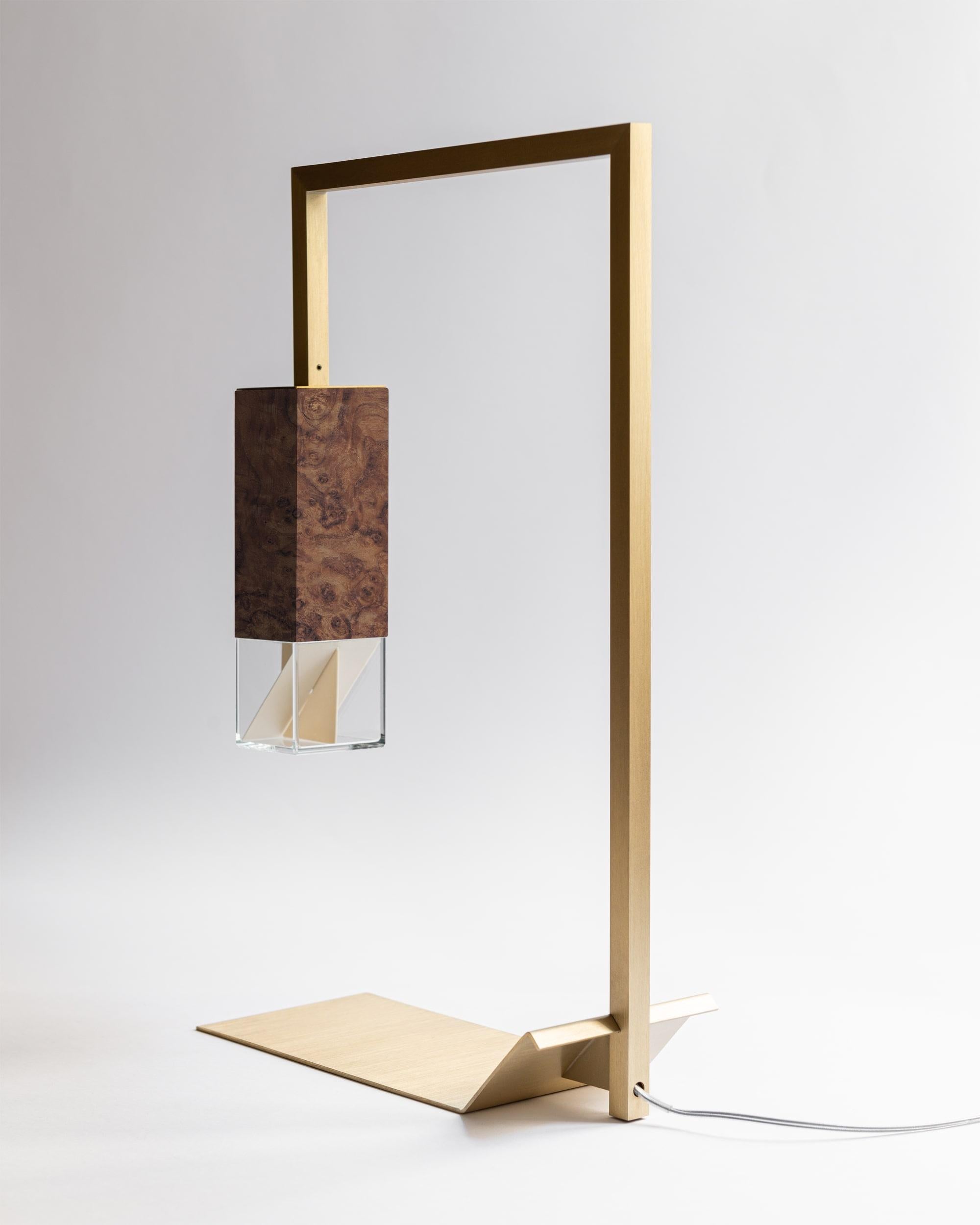 XXIe siècle et contemporain Lampe de bureau en bois 02 Revamp Edition de Formaminima en vente