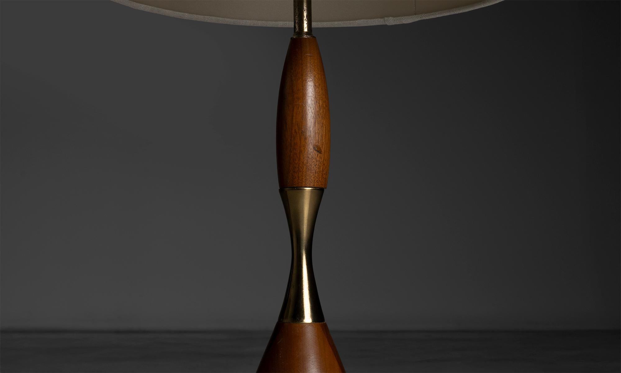 Lampes de table en bois, France, circa 1950 Bon état - En vente à Culver City, CA