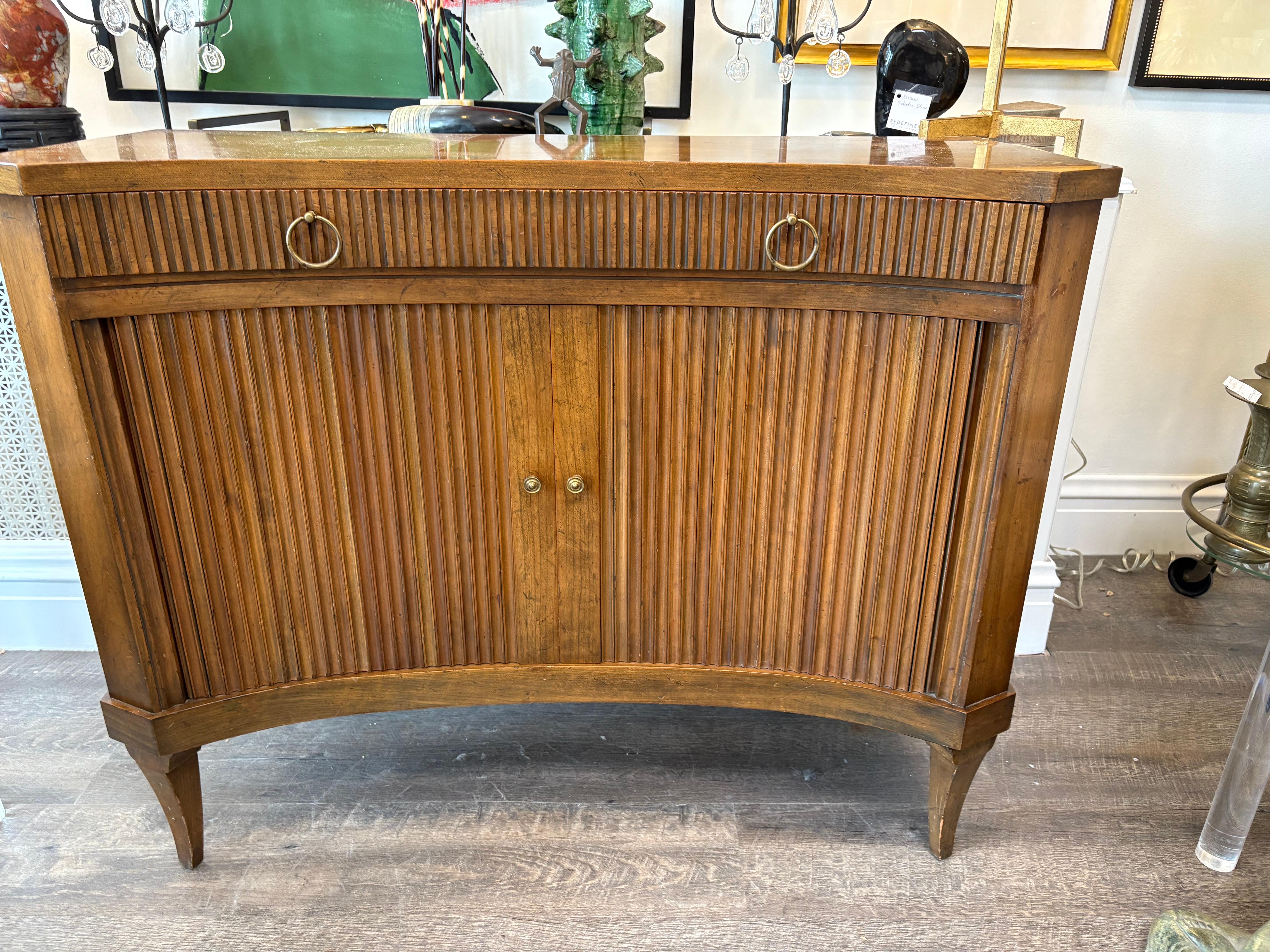Legno Cassapanca Tambour in Wood di Baker in vendita