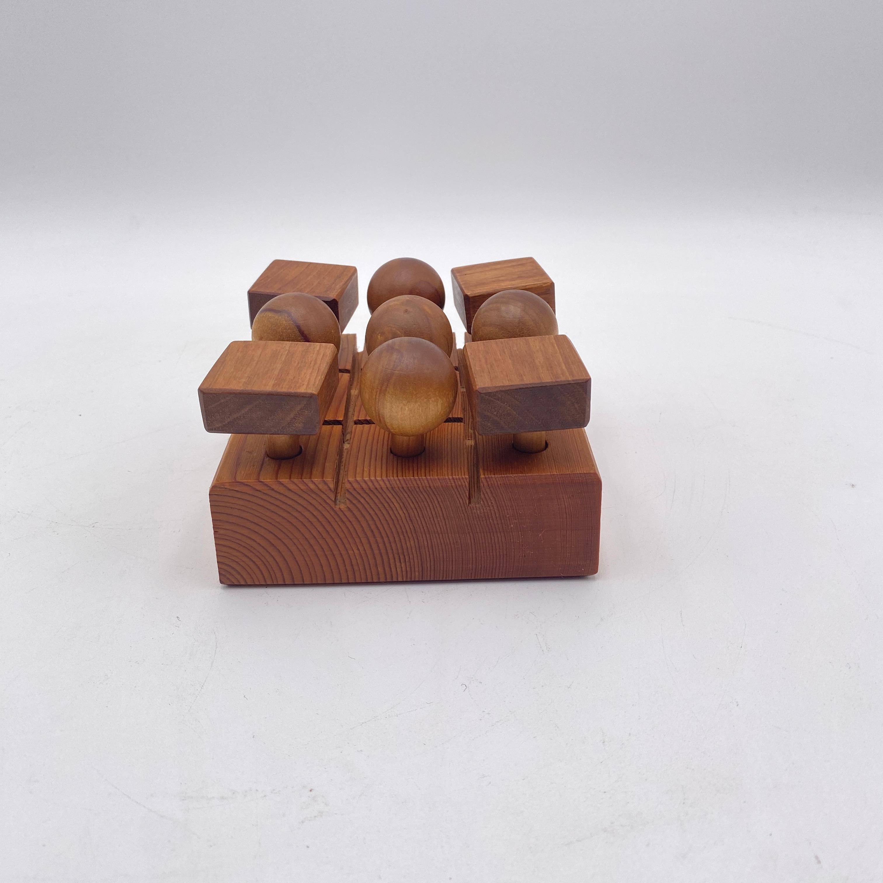 Jeu Tic Tac Tac en bois 1981 en vente 1