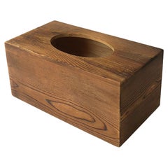 Boîte à mouchoirs en bois style rustique