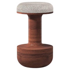 Wood Toad bar stool by Arthur Vallin