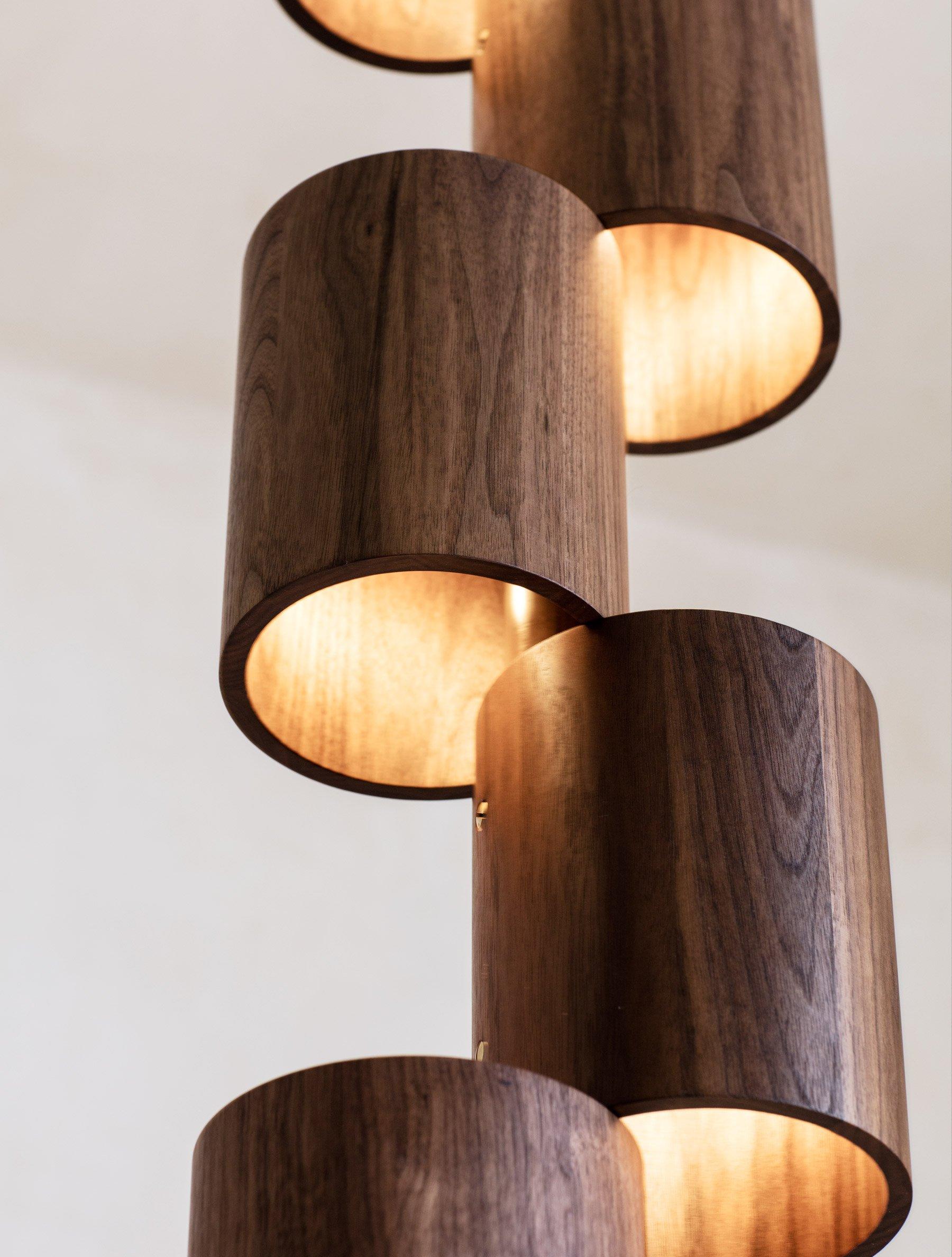American Wood TOTEM Sconce For Sale