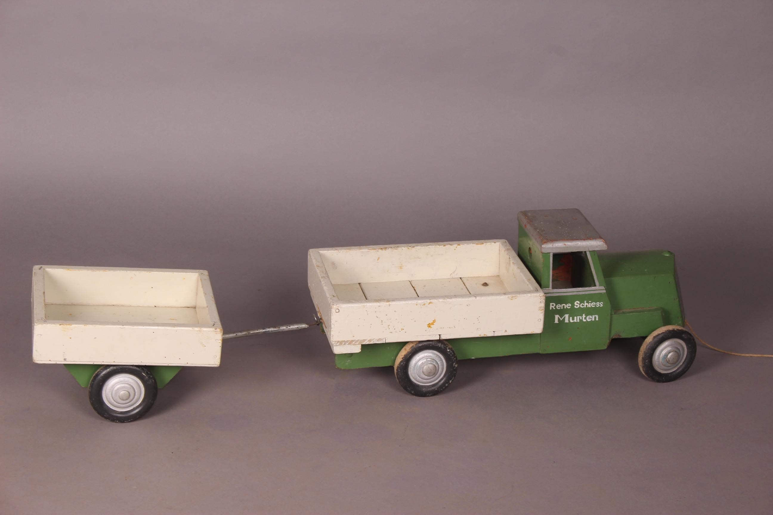 Mid-20th Century Wood Toy Truck