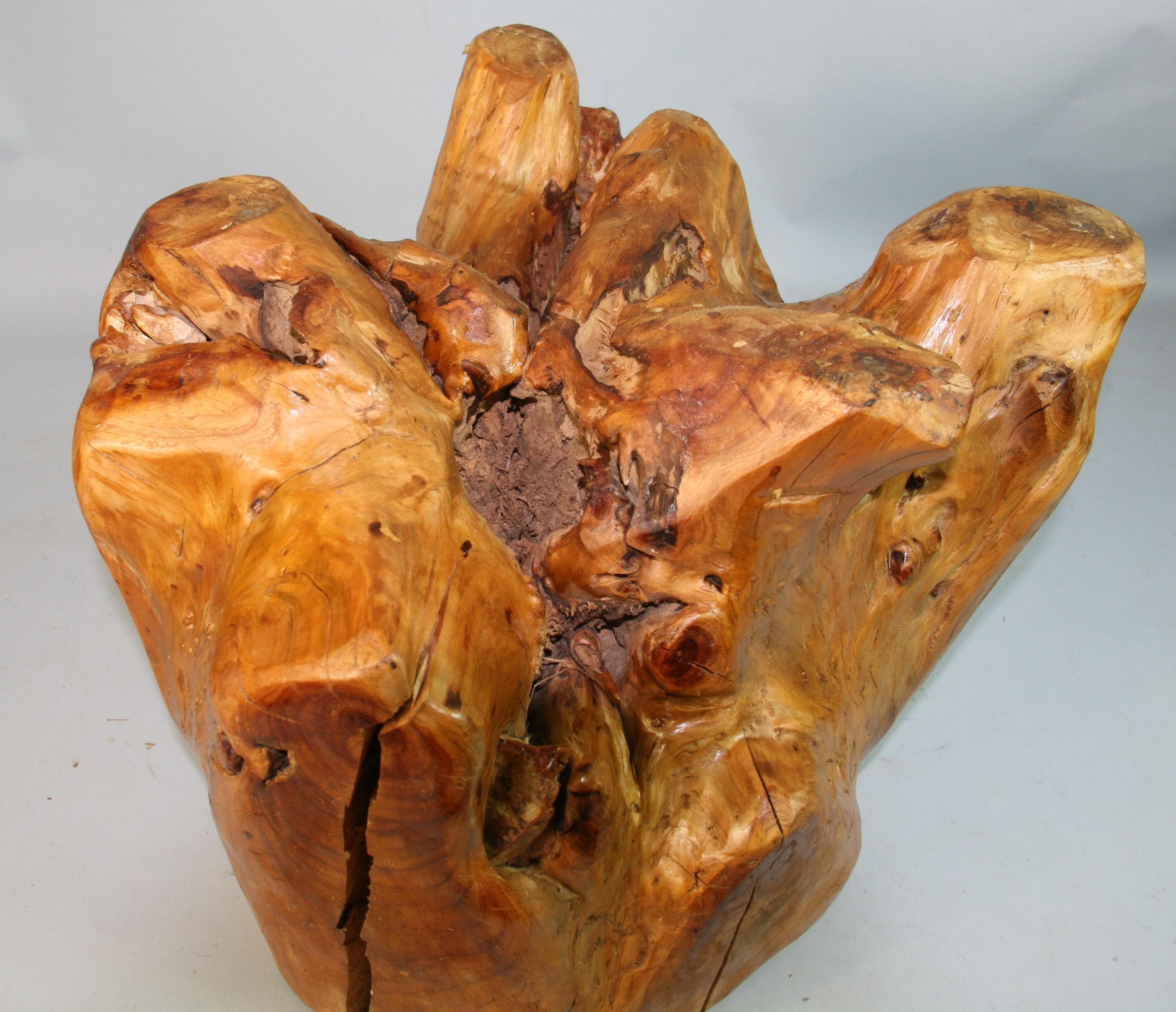 Wood Tree Root Side Table/Table Base For Sale 12