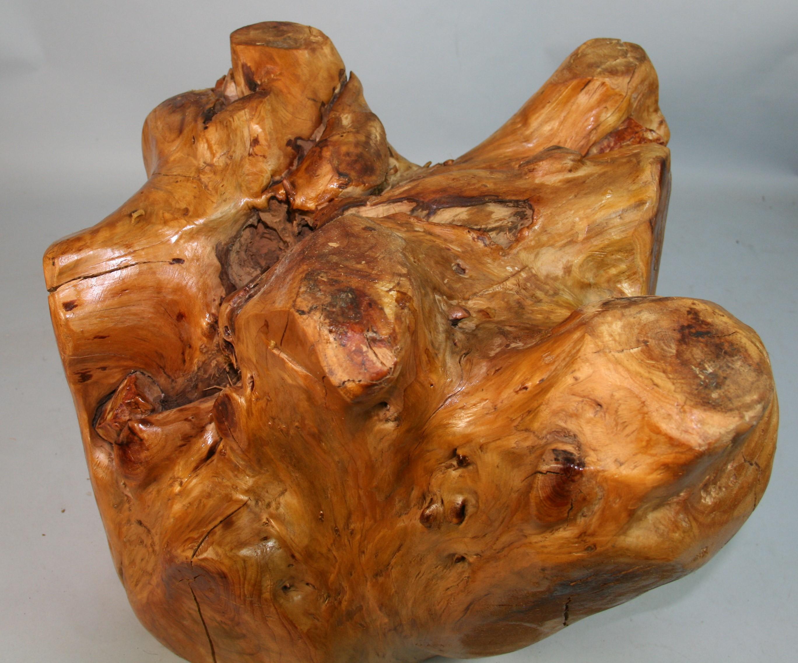Wood Tree Root Side Table/Table Base For Sale 14