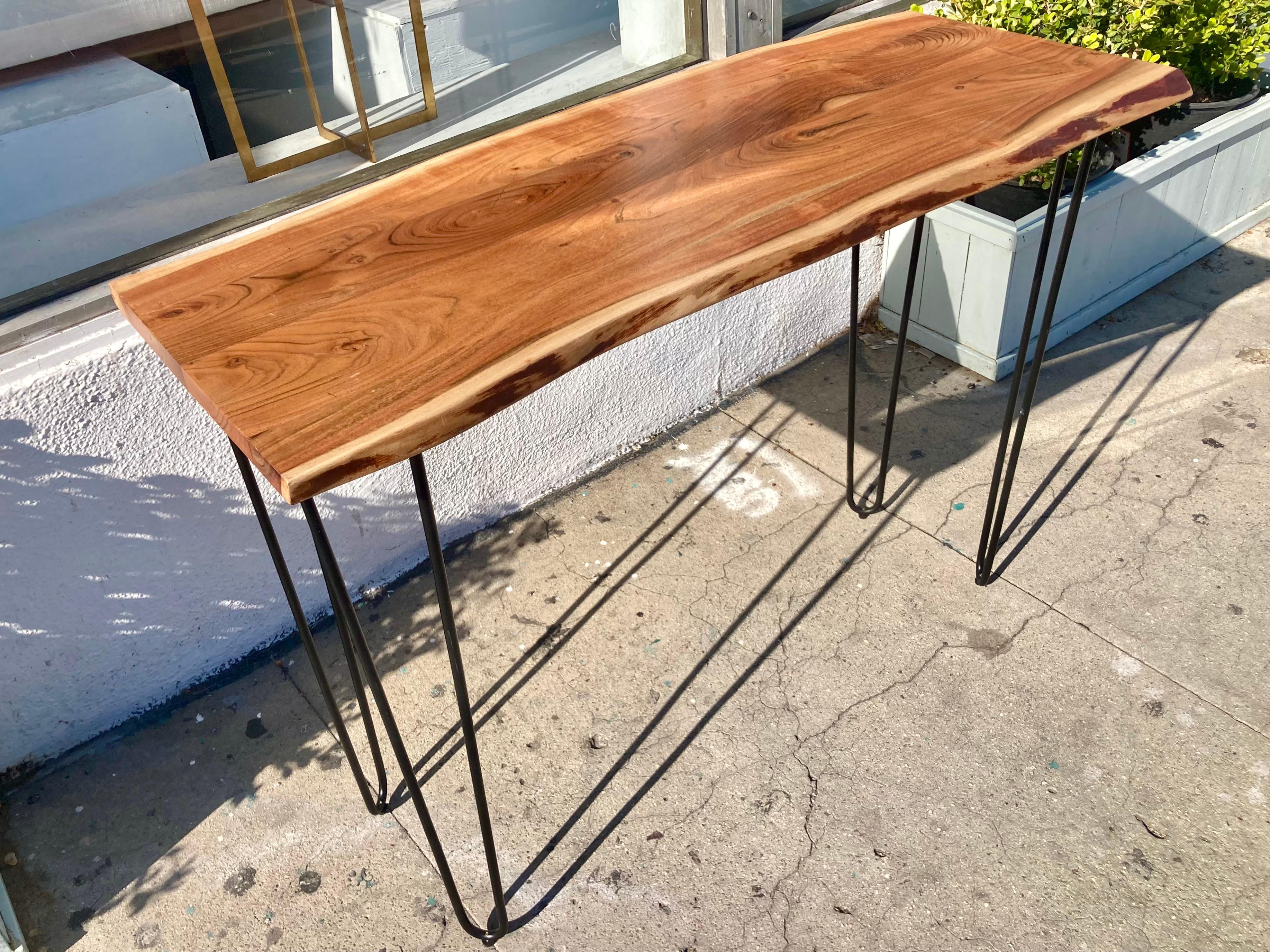 Métal Console en forme de tronc d'arbre Wood en vente