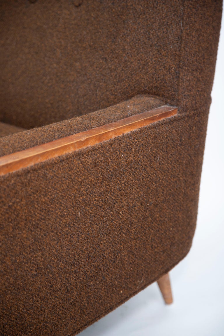 Mid Century Modern Wood Trim Lounge Chair, 1969, USA For Sale at