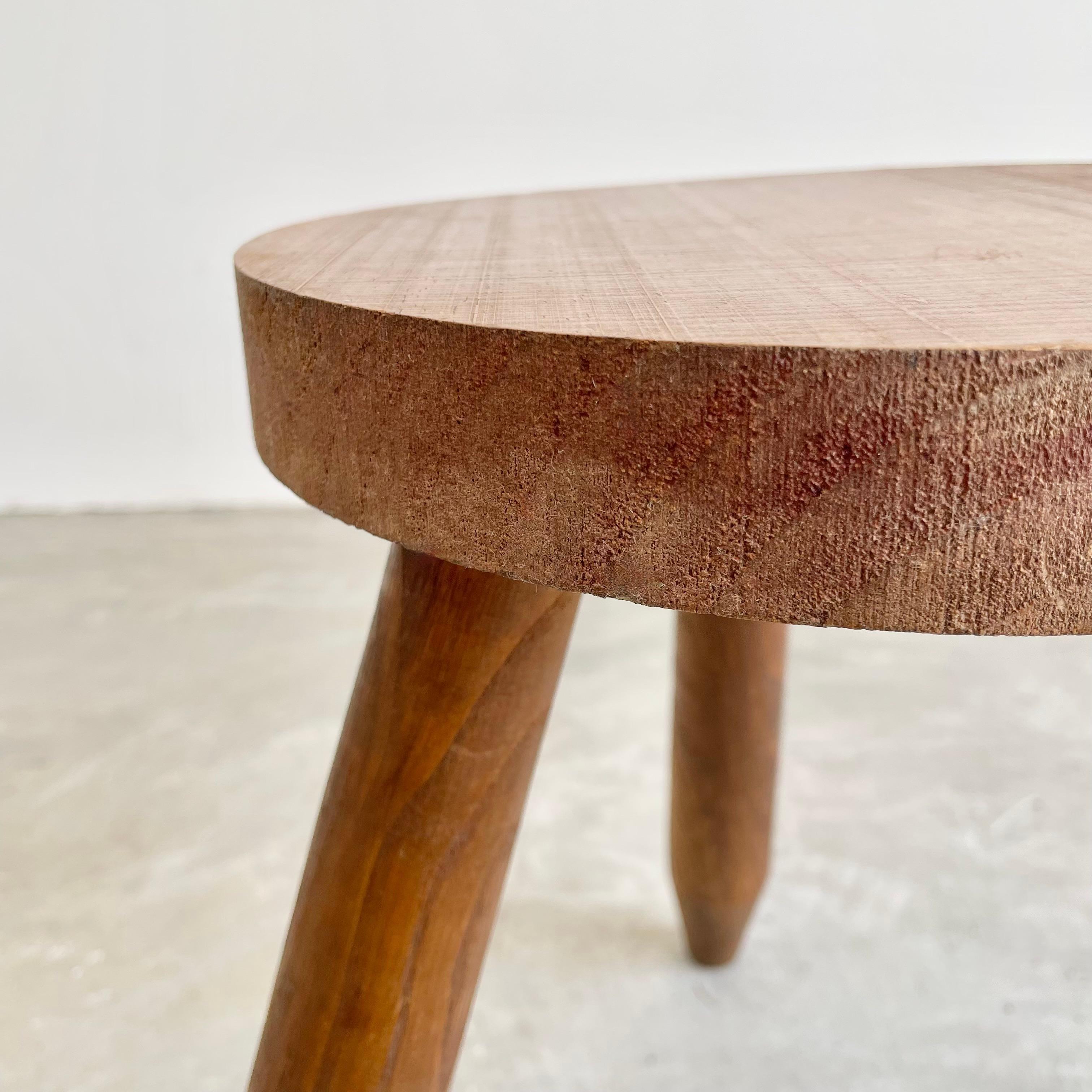 Wood Tripod Stool, 1960s France For Sale 1