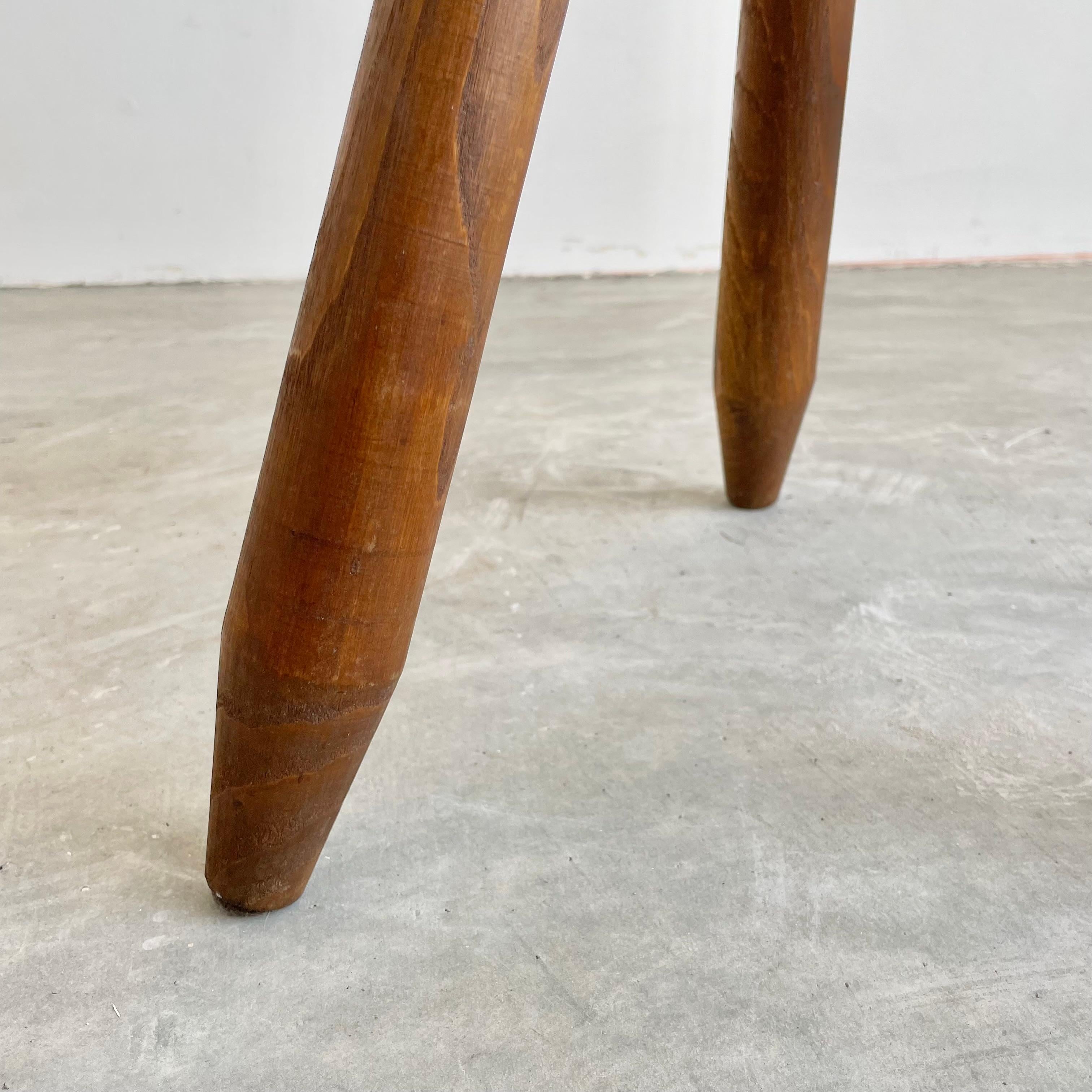 Wood Tripod Stool, 1960s France For Sale 2