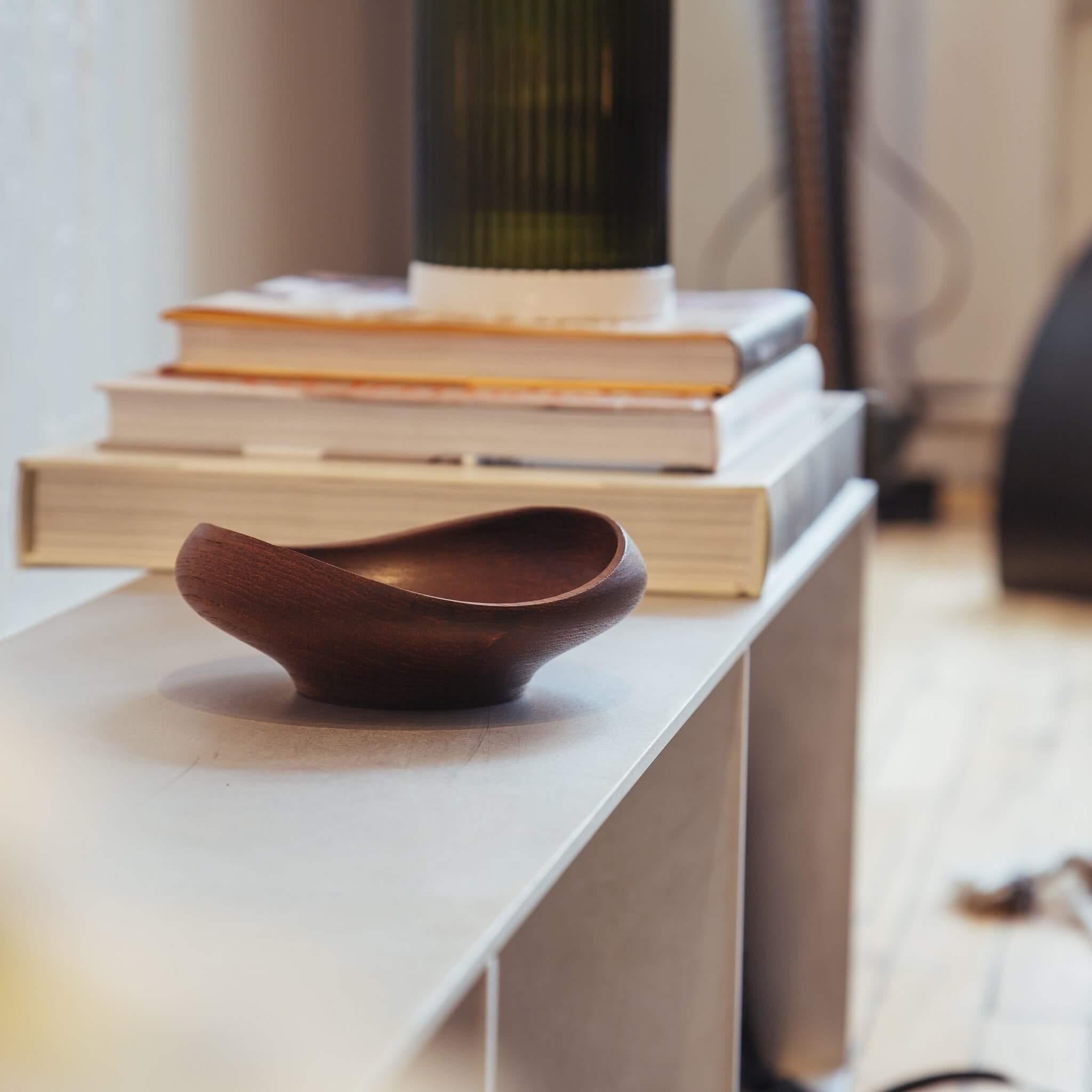 Wood-turned Teak Finn Juhl FJ15 Bowl In New Condition In Utrecht, NL