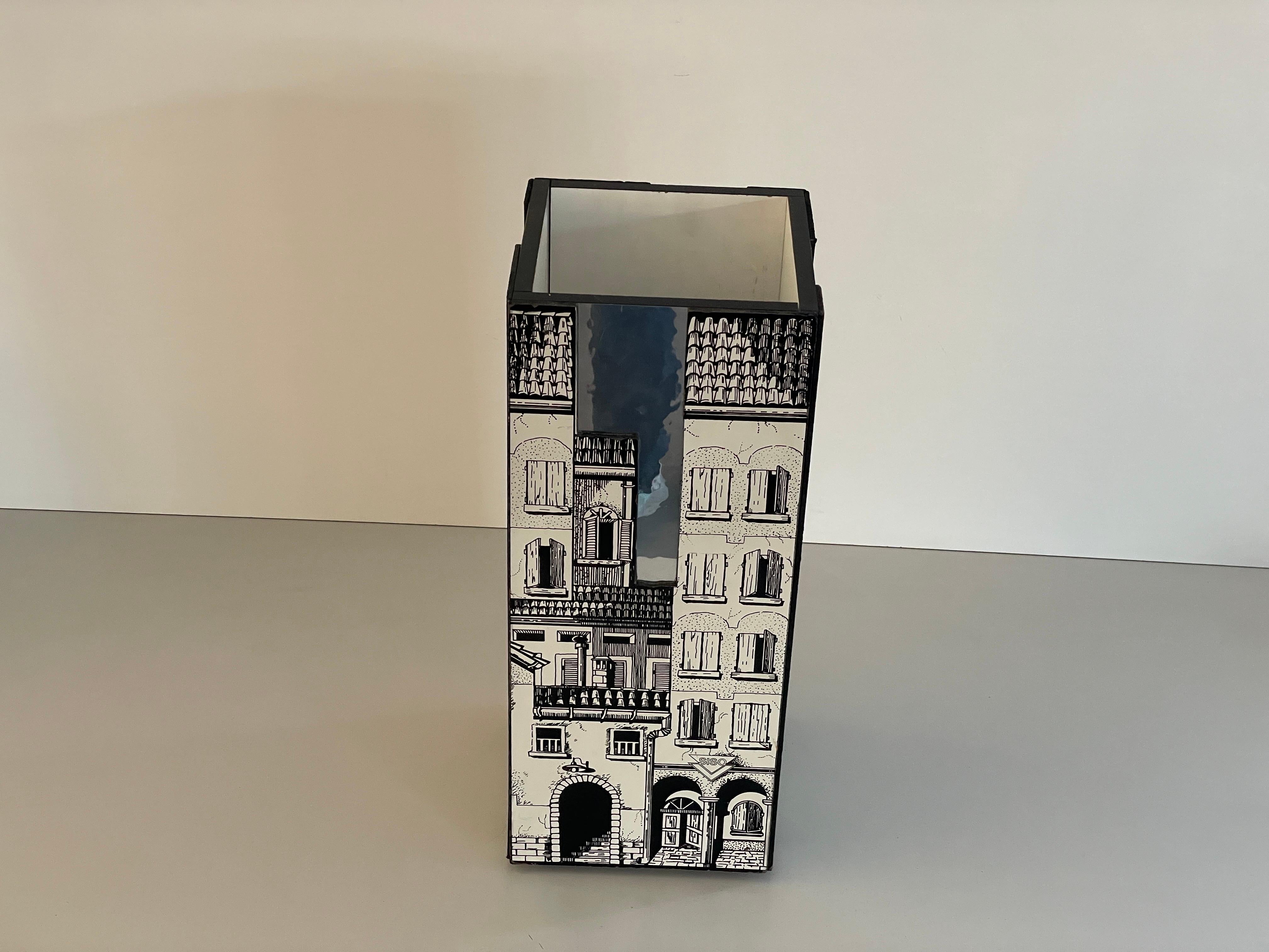 Paragüero de madera de Siso, años 70, Italia finales del siglo XX en venta