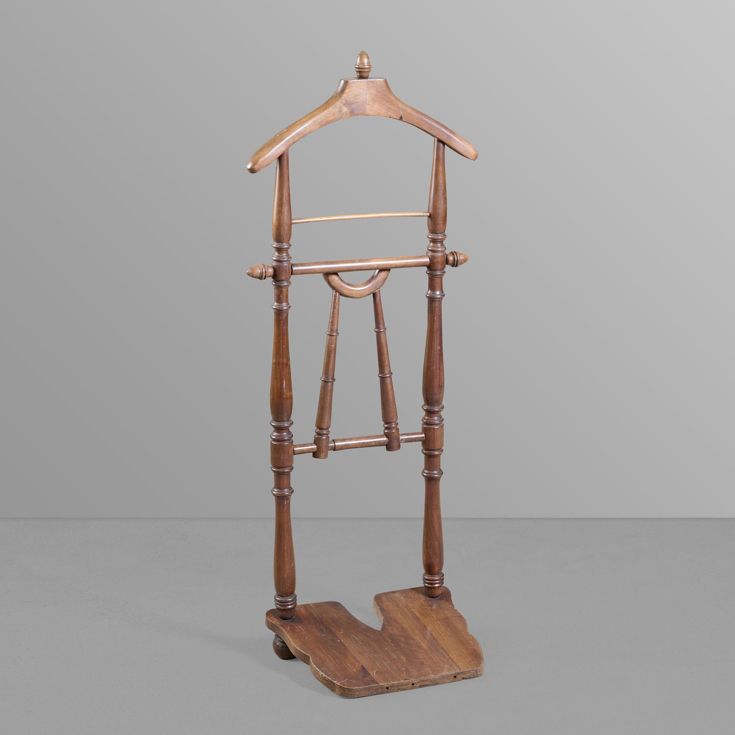 Italian Wood Valet Stand For Sale