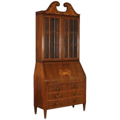 Wood Veneered Trumeau Cabinet Attributable to Paolo Buffa, 1950s