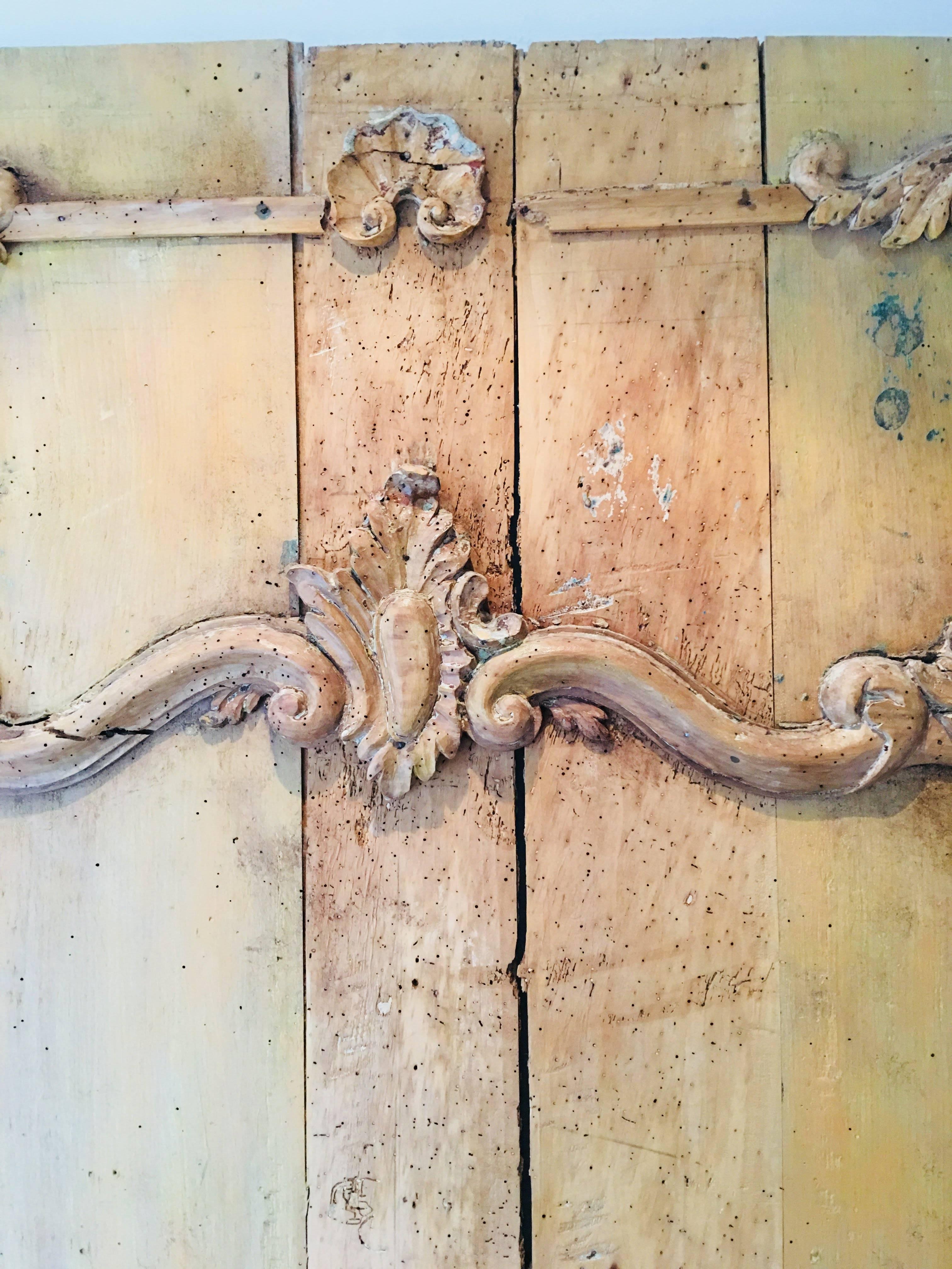 Carved Belgian 18th Century Wood Wall Panel In Good Condition In Bridgehampton, NY