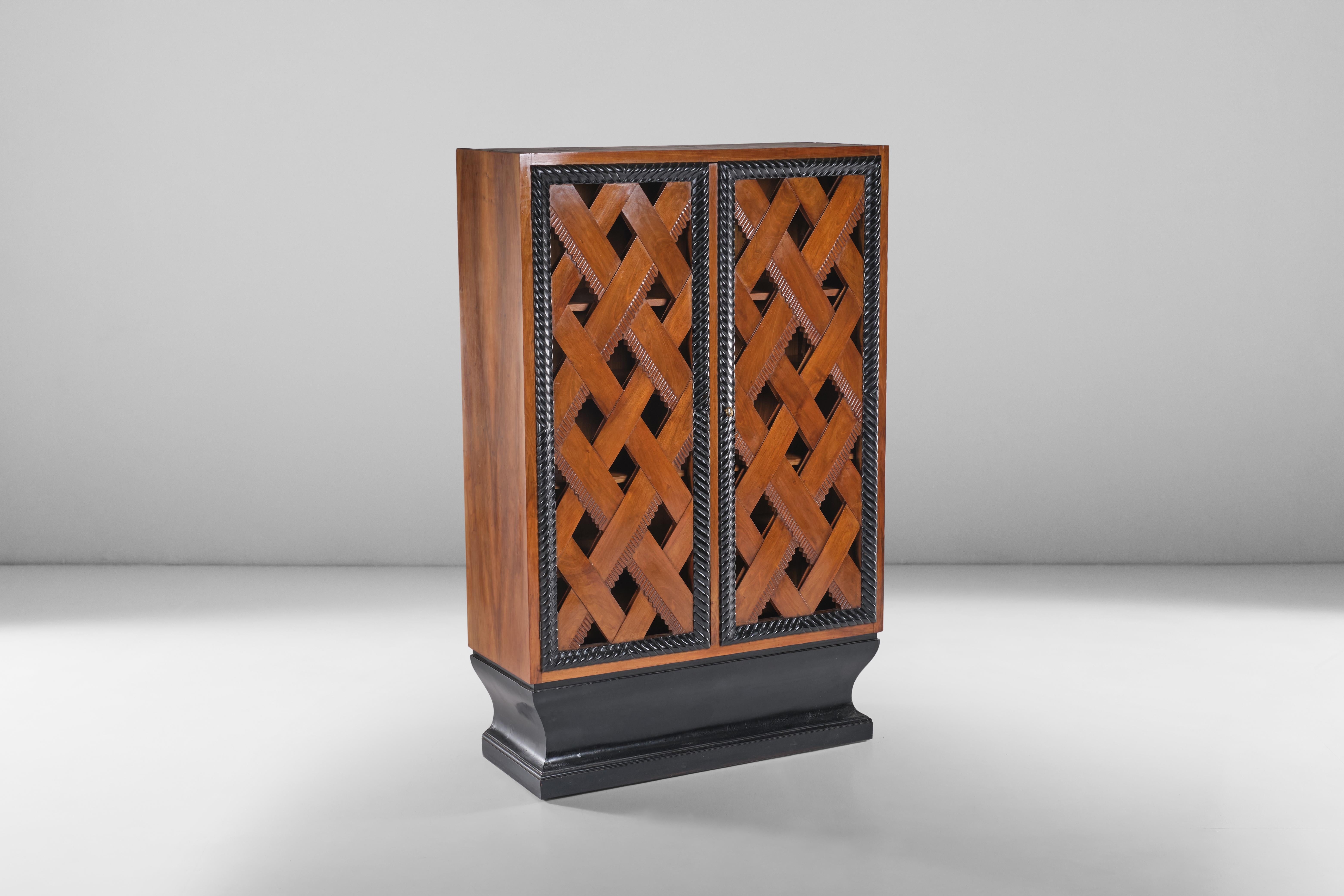Mid-Century Modern Michele Marelli Wood Furniture, Italian Design 1930s For Sale