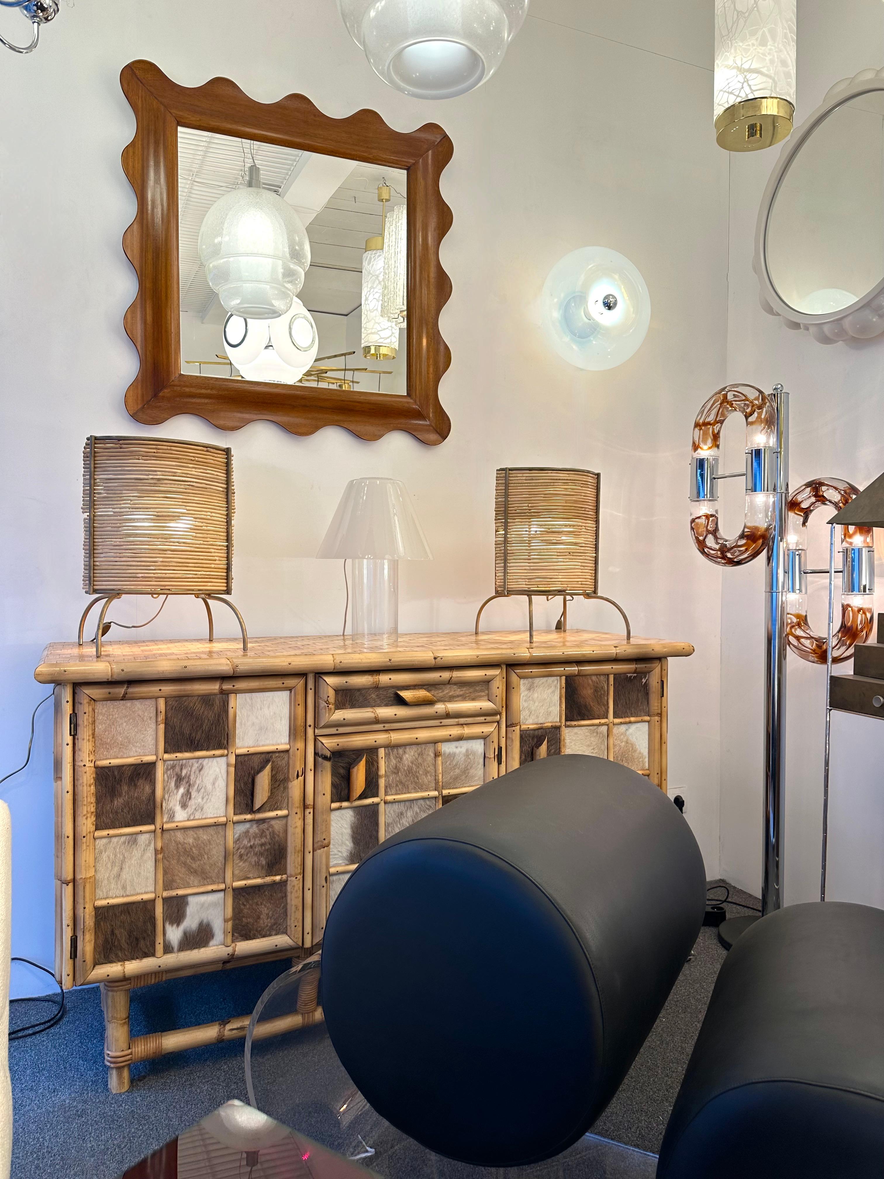 italien Wood Wood Miroir. Italie en vente