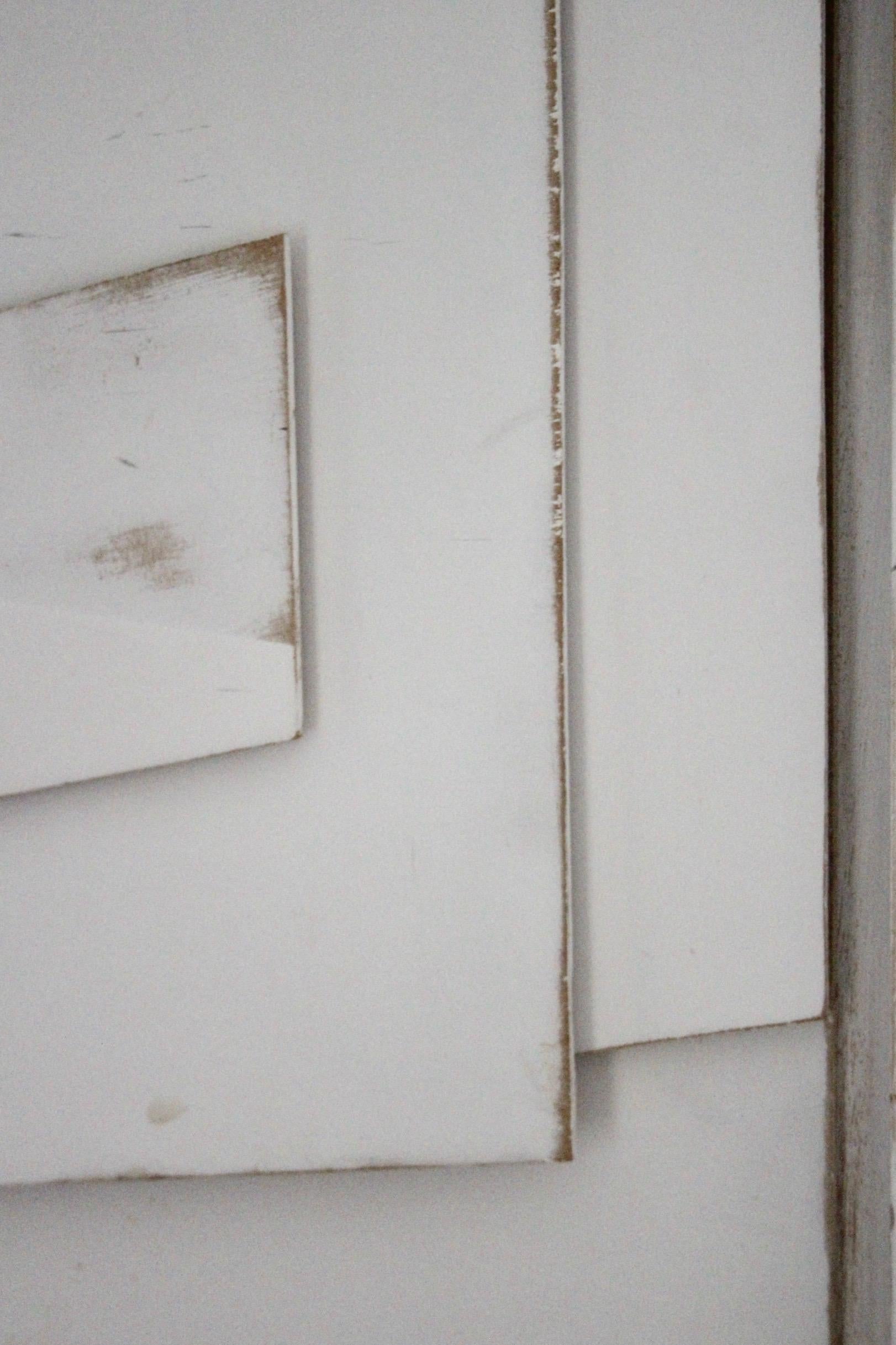 Wood white decorative sculpture In Good Condition In grand Lancy, CH