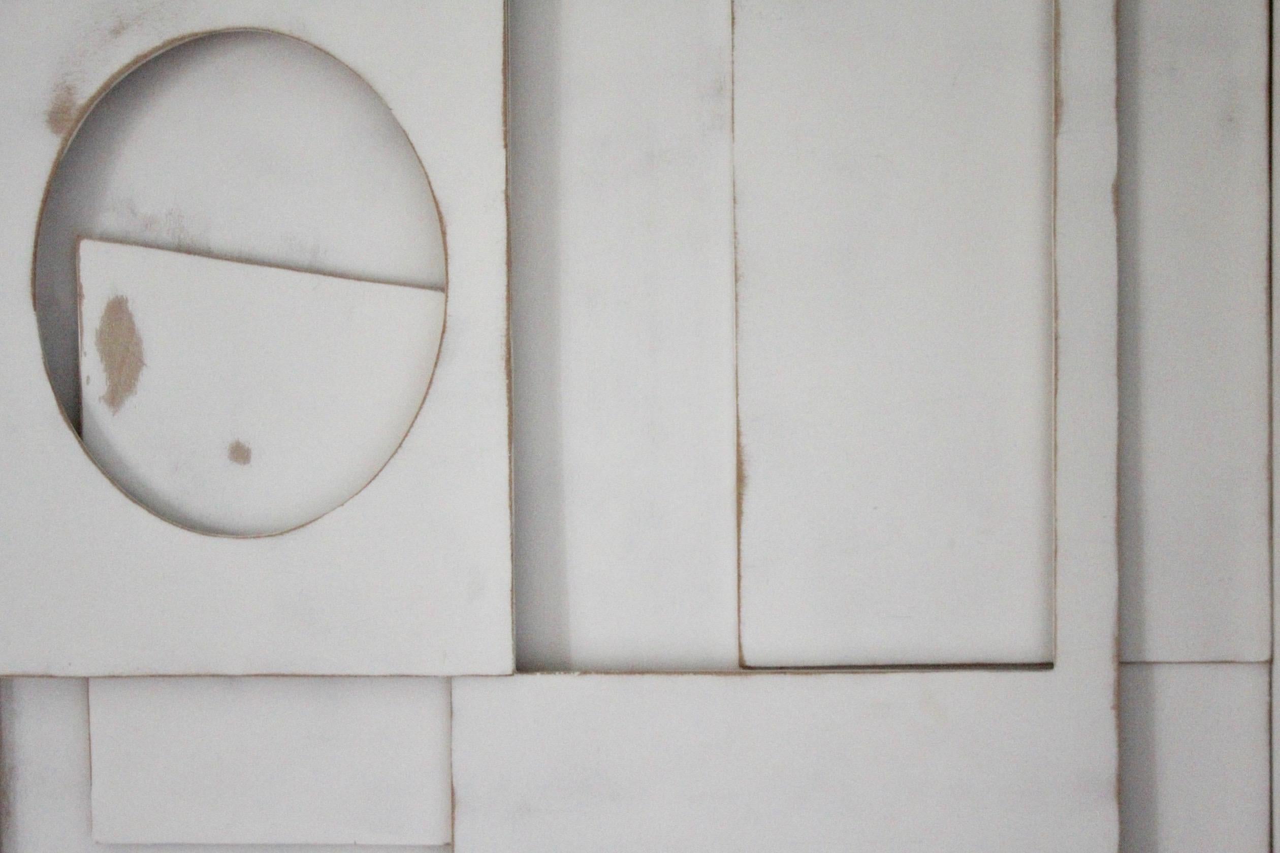 Scultura decorativa da parete in legno bianco In condizioni buone a grand Lancy, CH