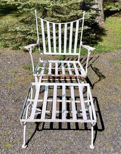 Woodard Andalusian Spring Chair and Ottoman