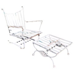 Woodard Andalusian Spring Chair and Ottoman