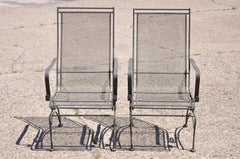 Woodard Bradford Collectional Sedie da Patio con Schienale Alto in Ferro Battuto - una Coppia