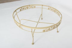 Woodard Briarwood Daisy Wrought Iron Round  Coffee Table