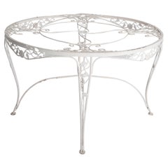 Woodard Chantilly Rose Wrought Iron Coffee Table