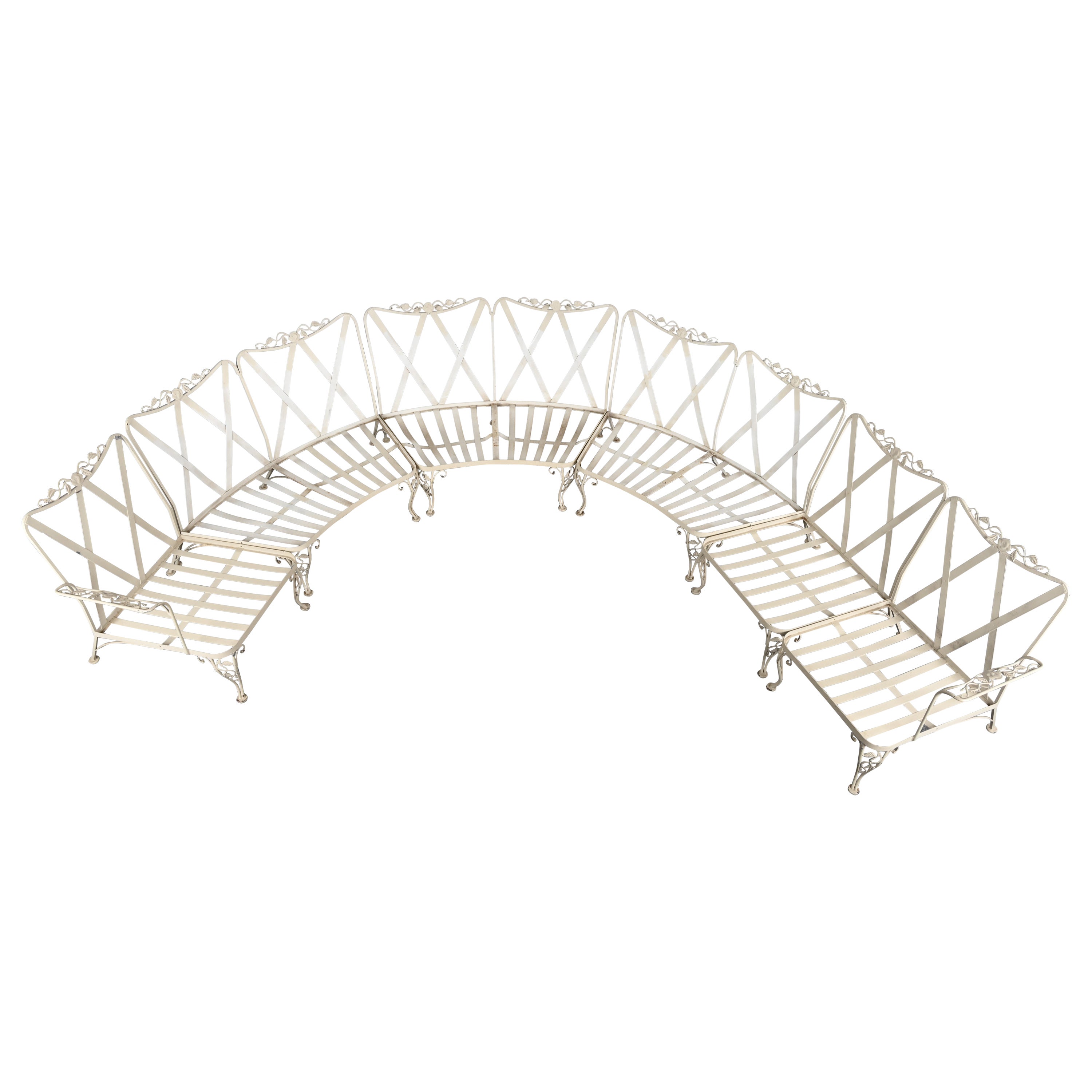 Woodard Chantilly Rose Sectional Wrought Iron Patio Furniture Set