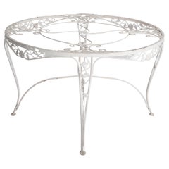Woodard Chantilly Rose Wrought Iron Dining Table