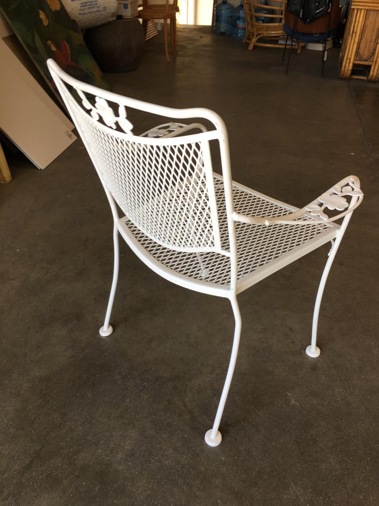 american furniture outdoor patio furniture on Woodard Company Mesh Outdoor Patio Lounge Chair With Leaf Pattern Arms For Sale At 1stdibs