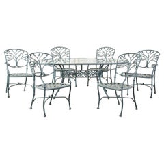 Woodard Heritage Tree of Life Aluminum Garden Dining Set