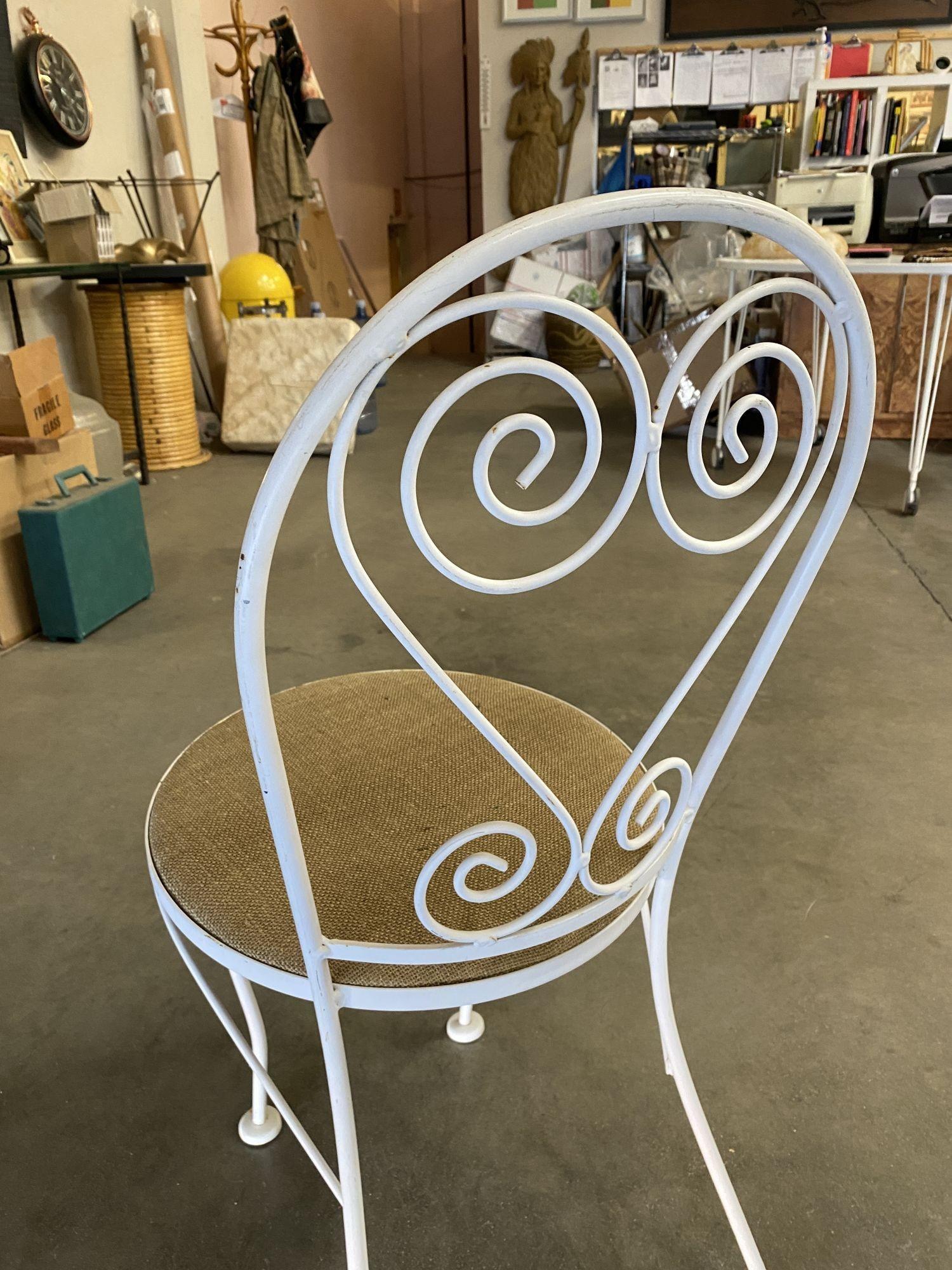 Woodard Iron Patio/Outdoor Table & Chairs Bistro Patio Set en vente 1
