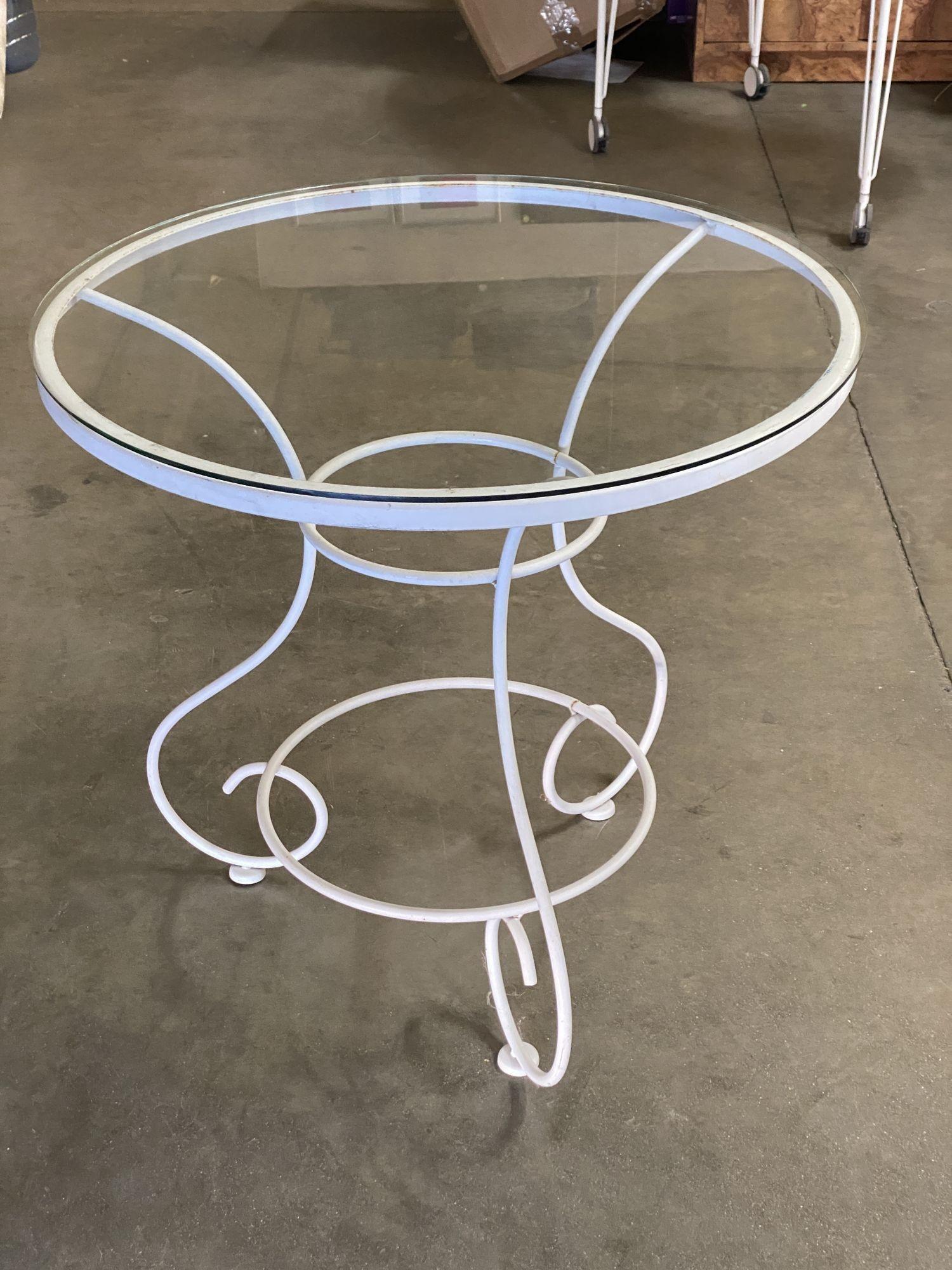 Woodard Iron Patio/Outdoor Table & Chairs Bistro Patio Set en vente 2