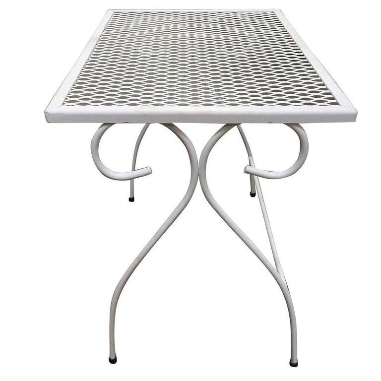 Woodard Mesh Steel Outdoor Patio Nesting Side Tables, Set of 3, circa