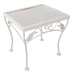 Woodard Mesh Steel Outdoor Patio Side Table