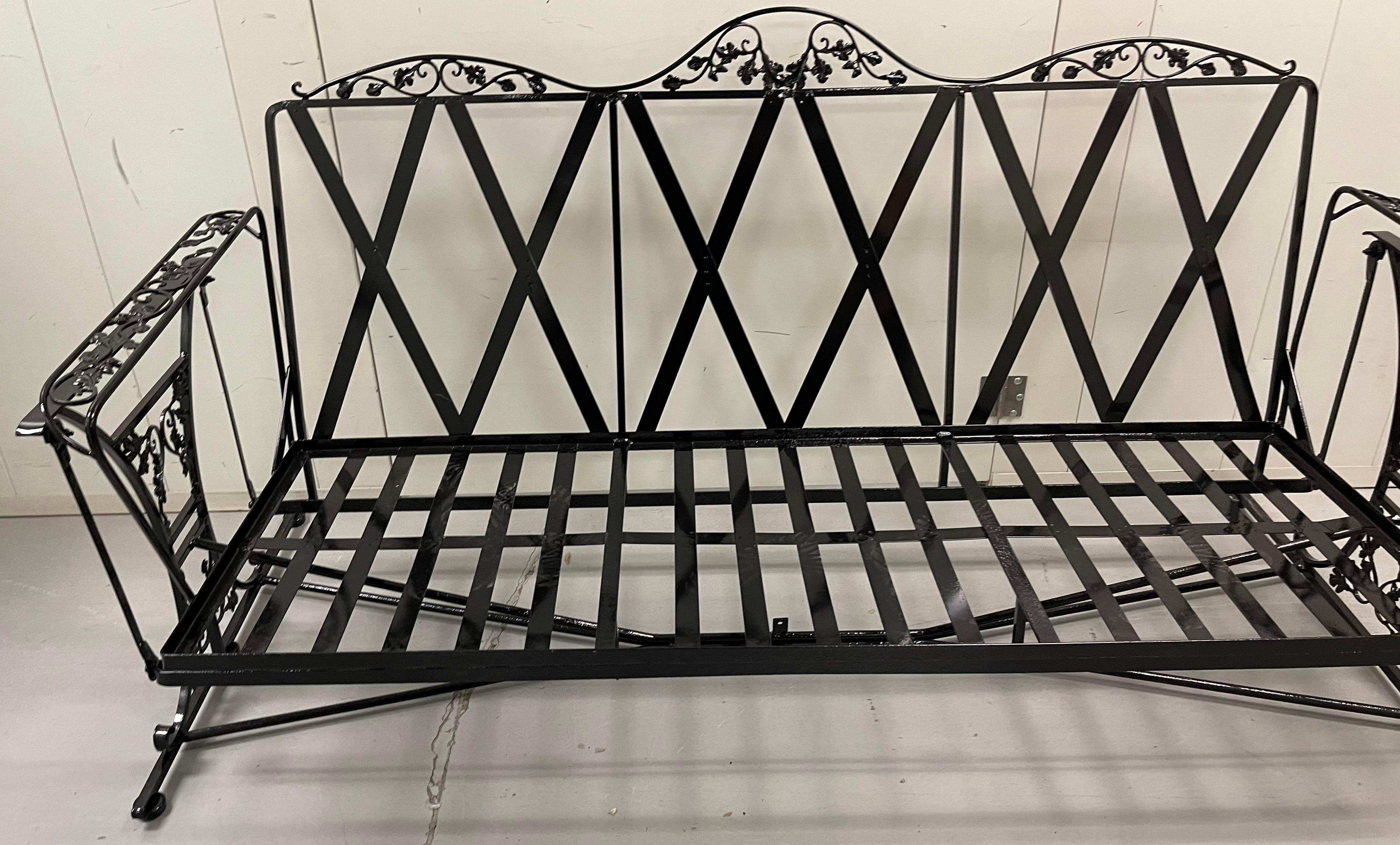 vintage wrought iron sofa